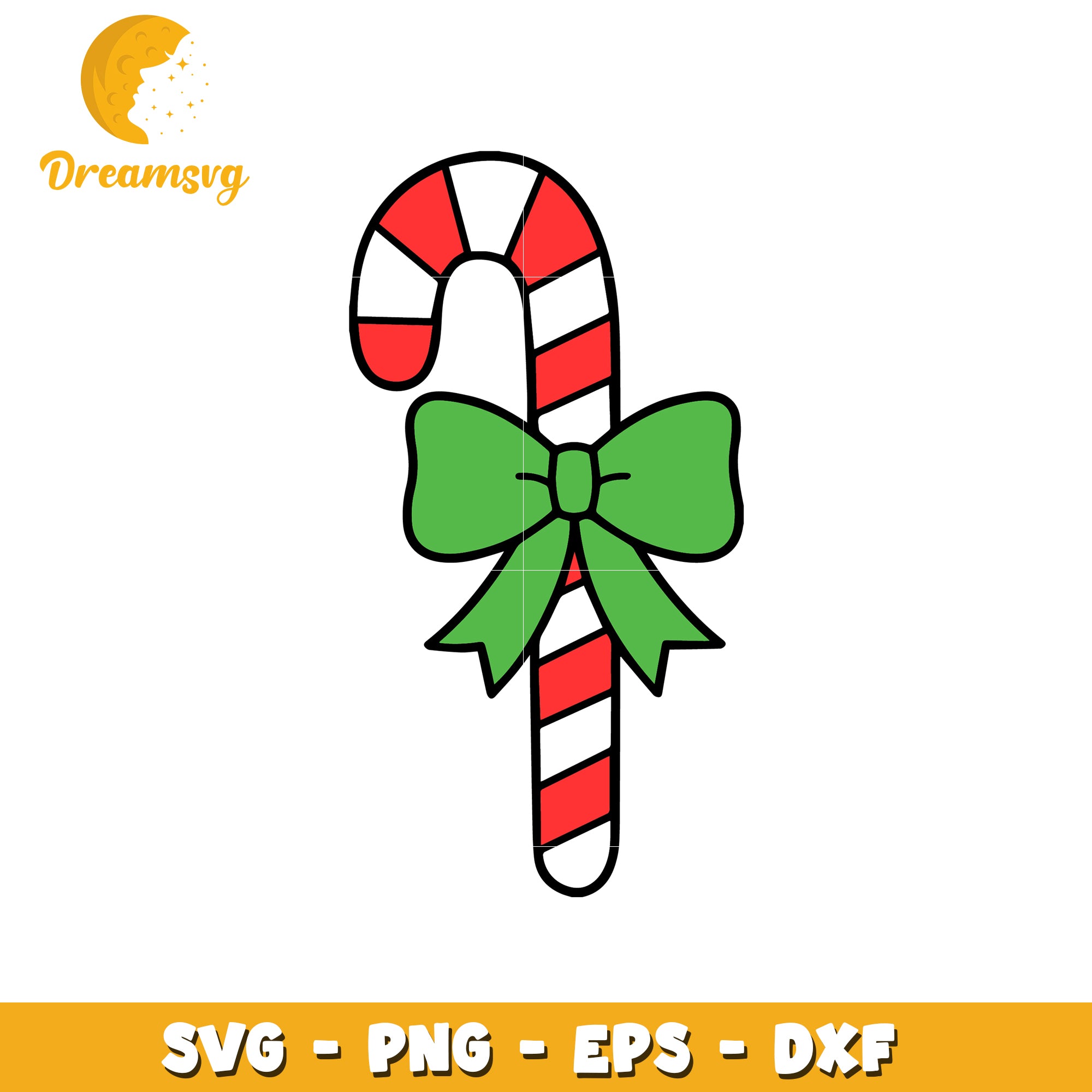 Candy Cane SVG PNG EPS DXF Cut File