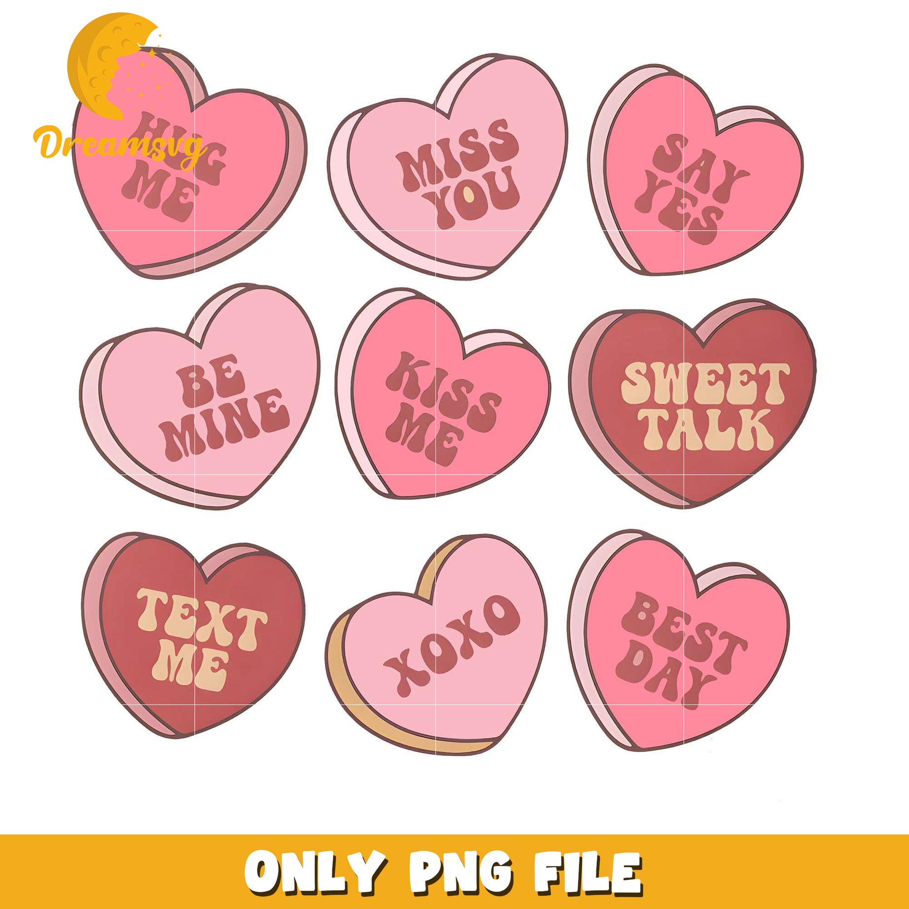 Candy heart valentine png, Chocolate valentine png, heart png