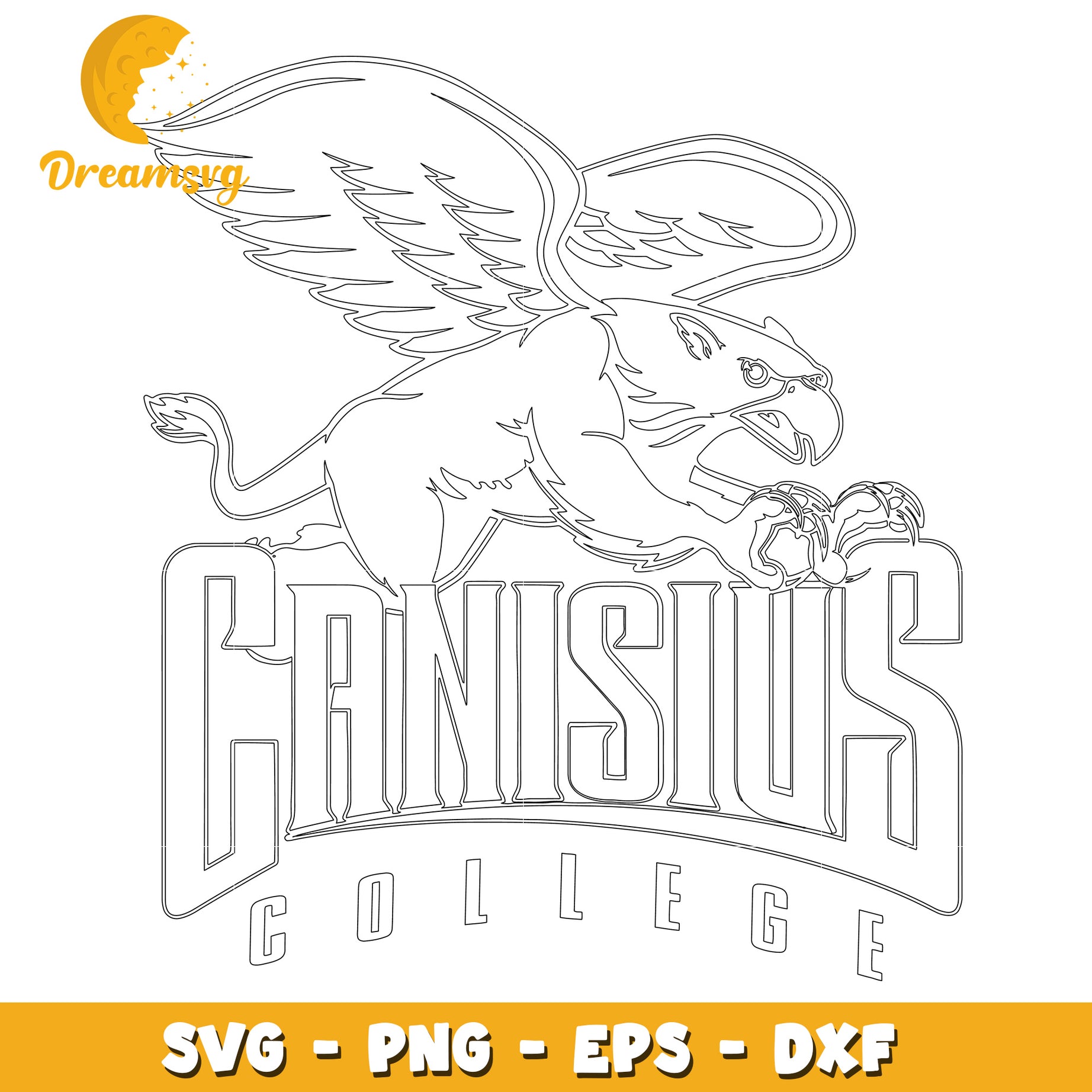 Canisius College Griffin SVG Design for Crafts and Cutters