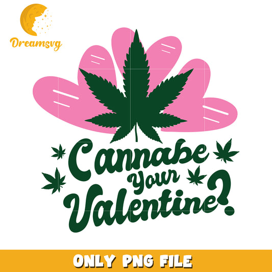 Cannabis Valentine PNG Design