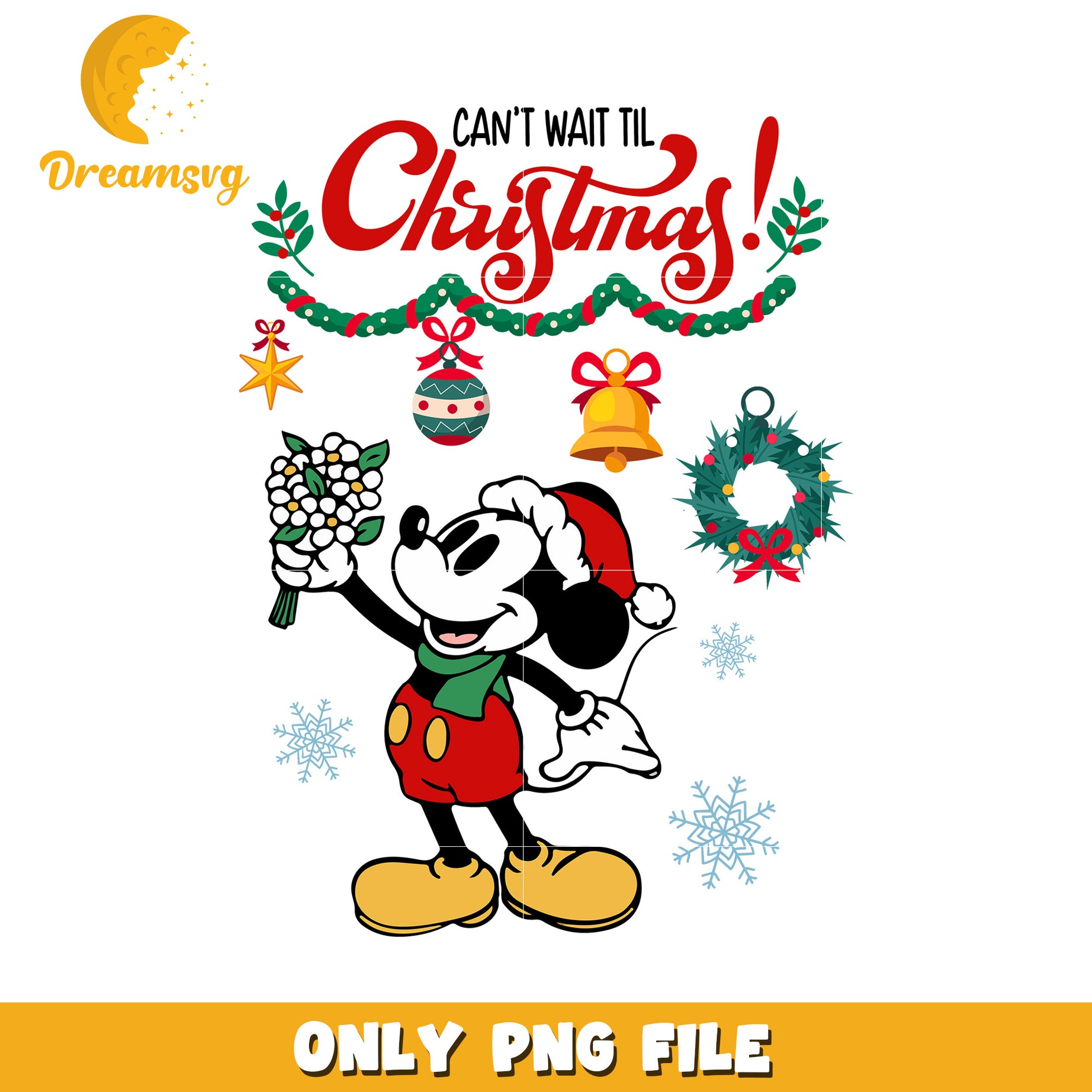 Cant wait until png, disney cozy png, holiday glow png