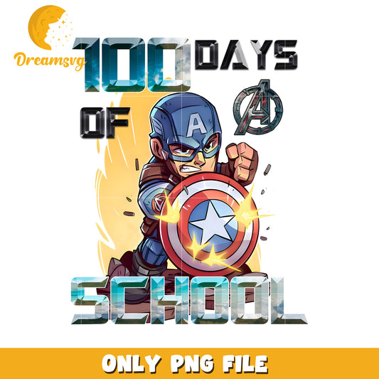 Captain America 100 Days School PNG