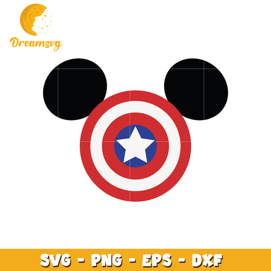 Captain America Mickey Mouse SVG