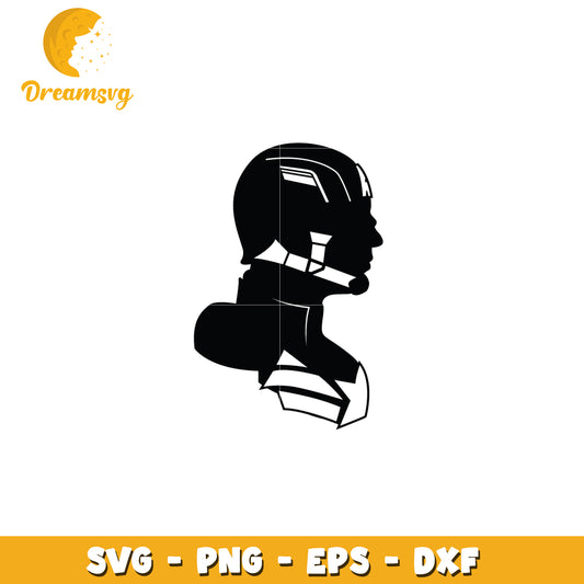 Captain America Silhouette SVG Cut File