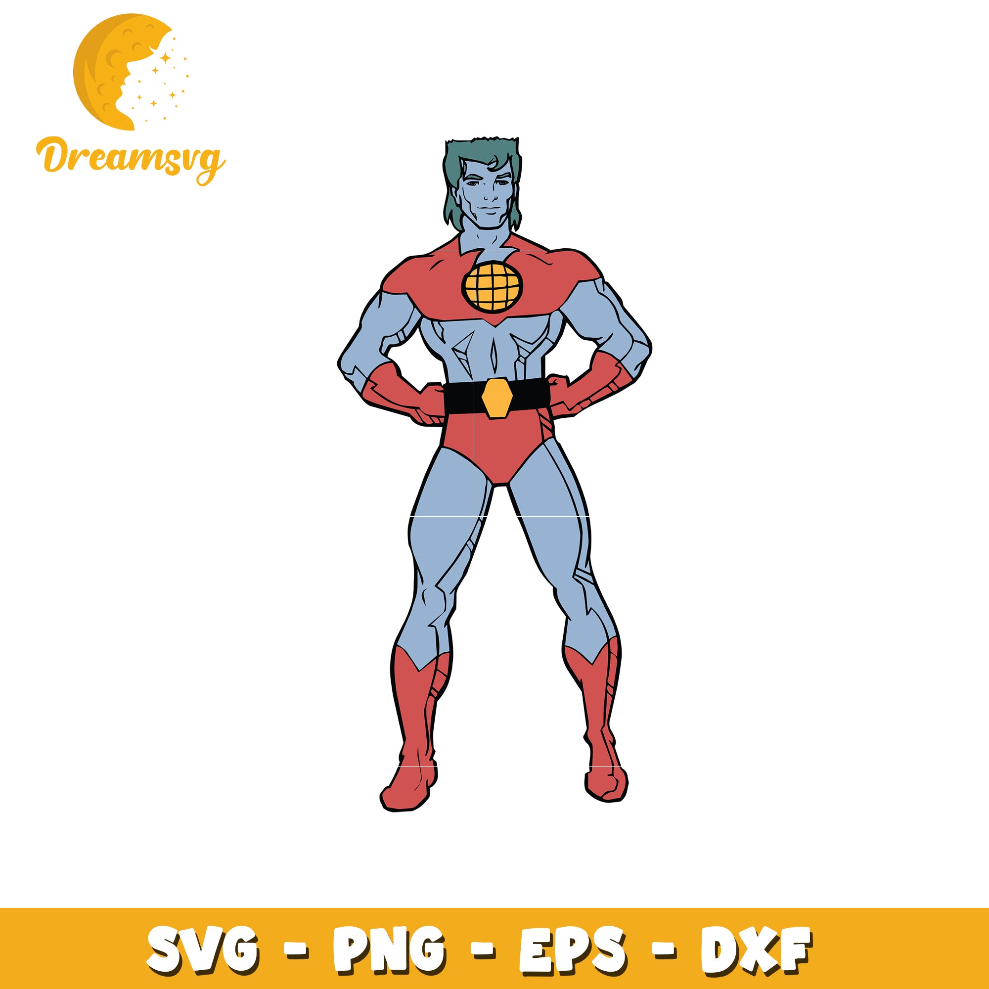 Captain Comet SVG PNG EPS DXF Cut File