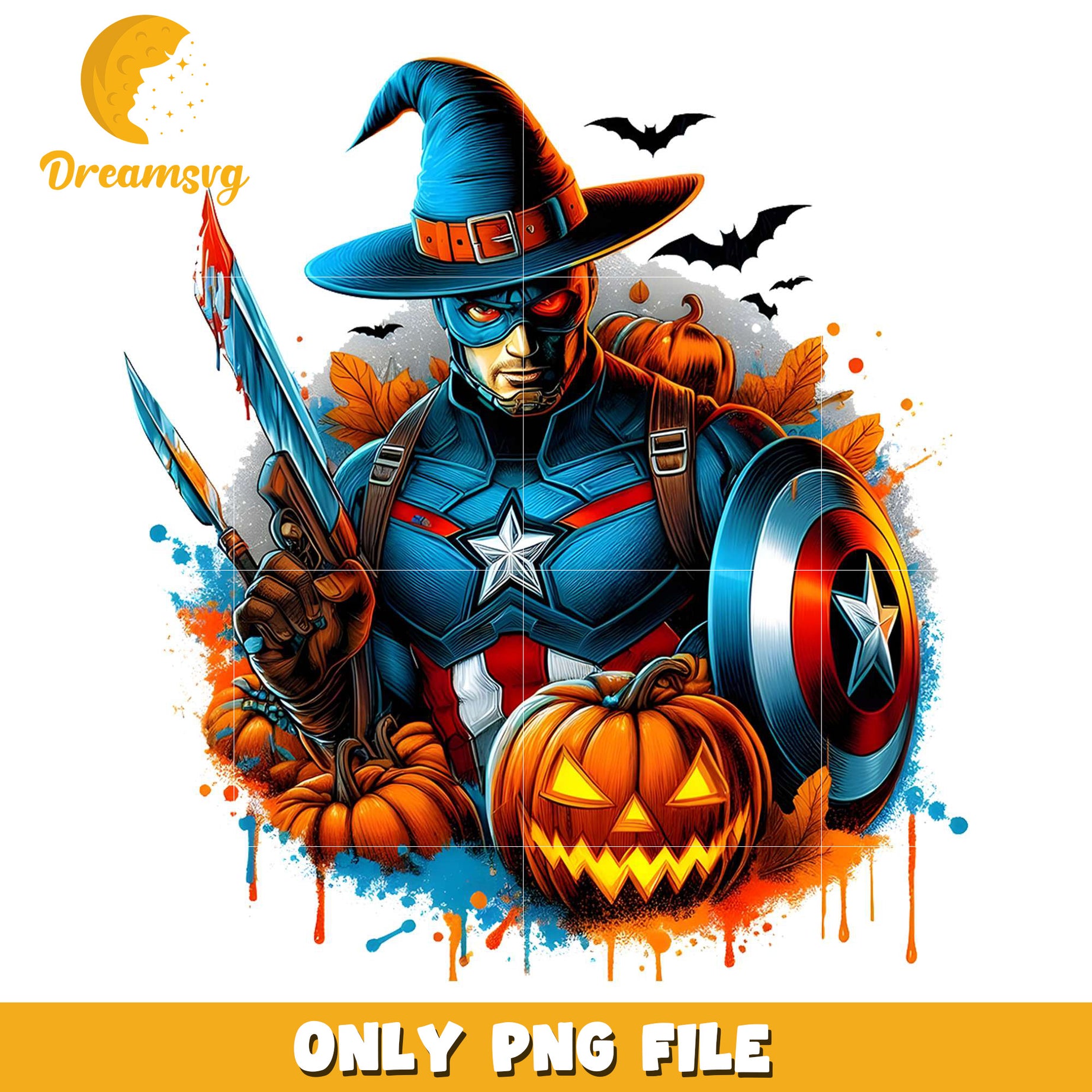 Captain witch spooky png, halloween​​​​ decor png, halloween wallpaper​ png