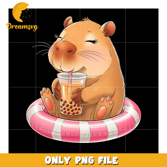 Capybara Bubble Tea PNG Clipart