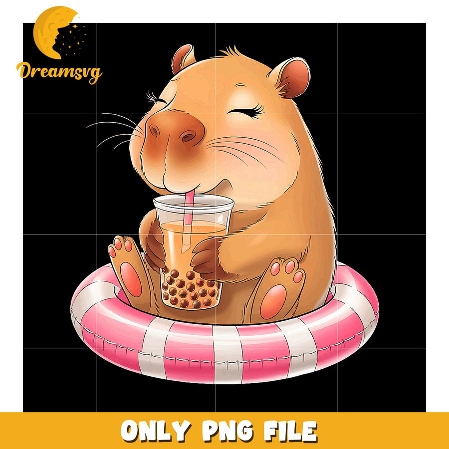 Capybara Bubble Tea PNG Clipart