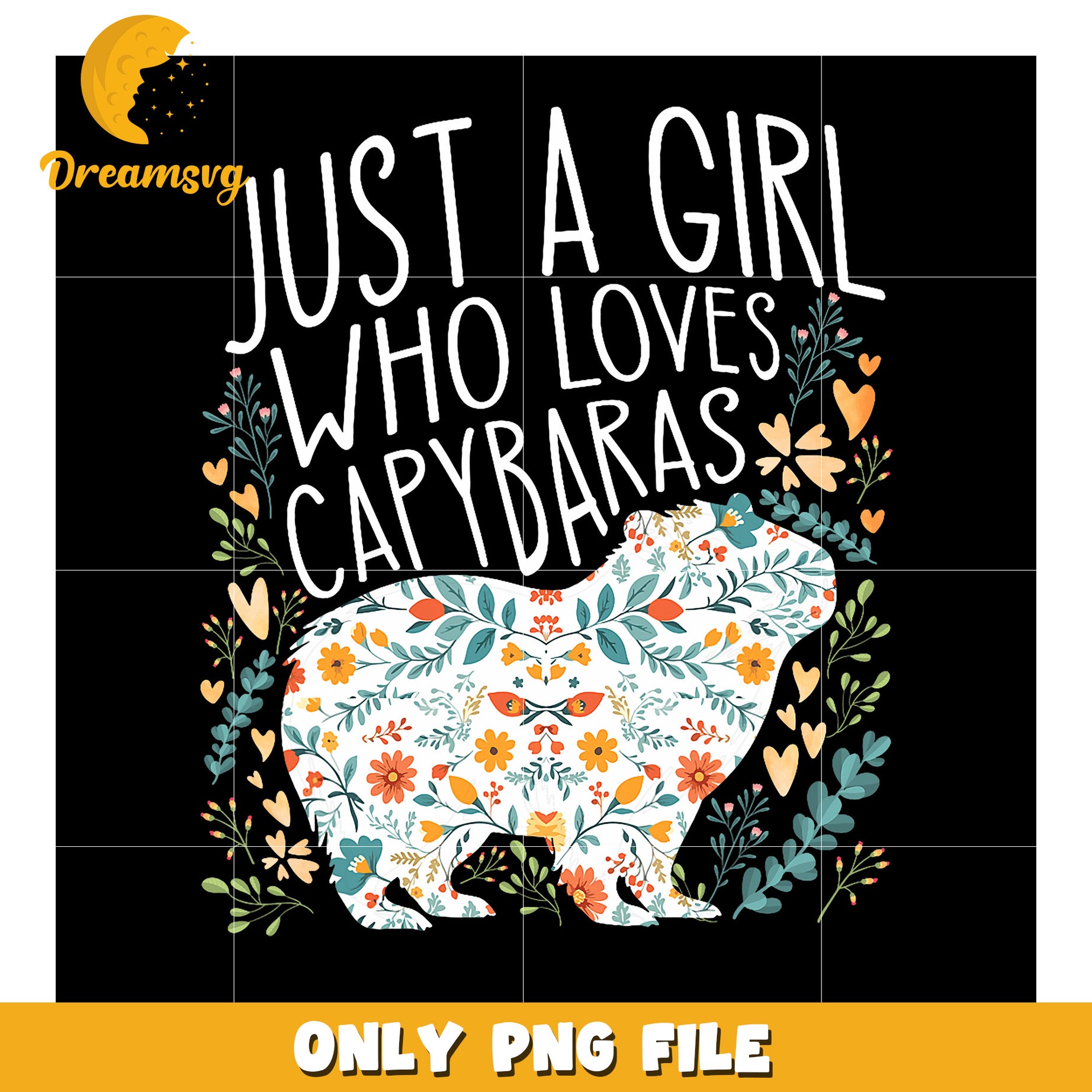 Capybara PNG Just a Girl Who Loves Capybaras