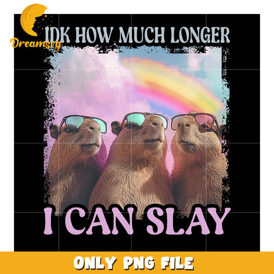 Capybara Slay PNG I Don't Know How Much Longer