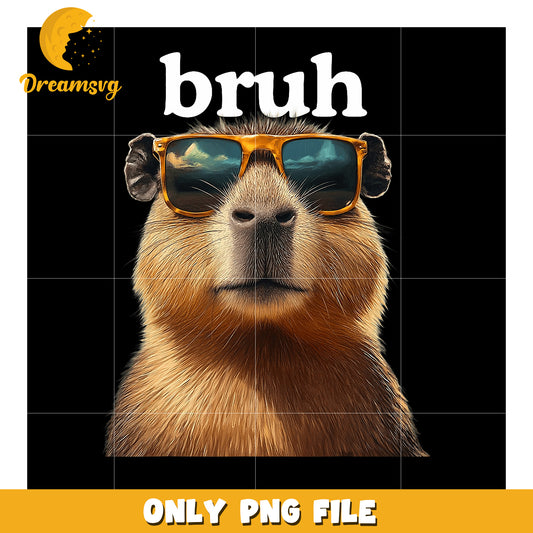Capybara Sunglasses PNG - Funny Bruh Meme