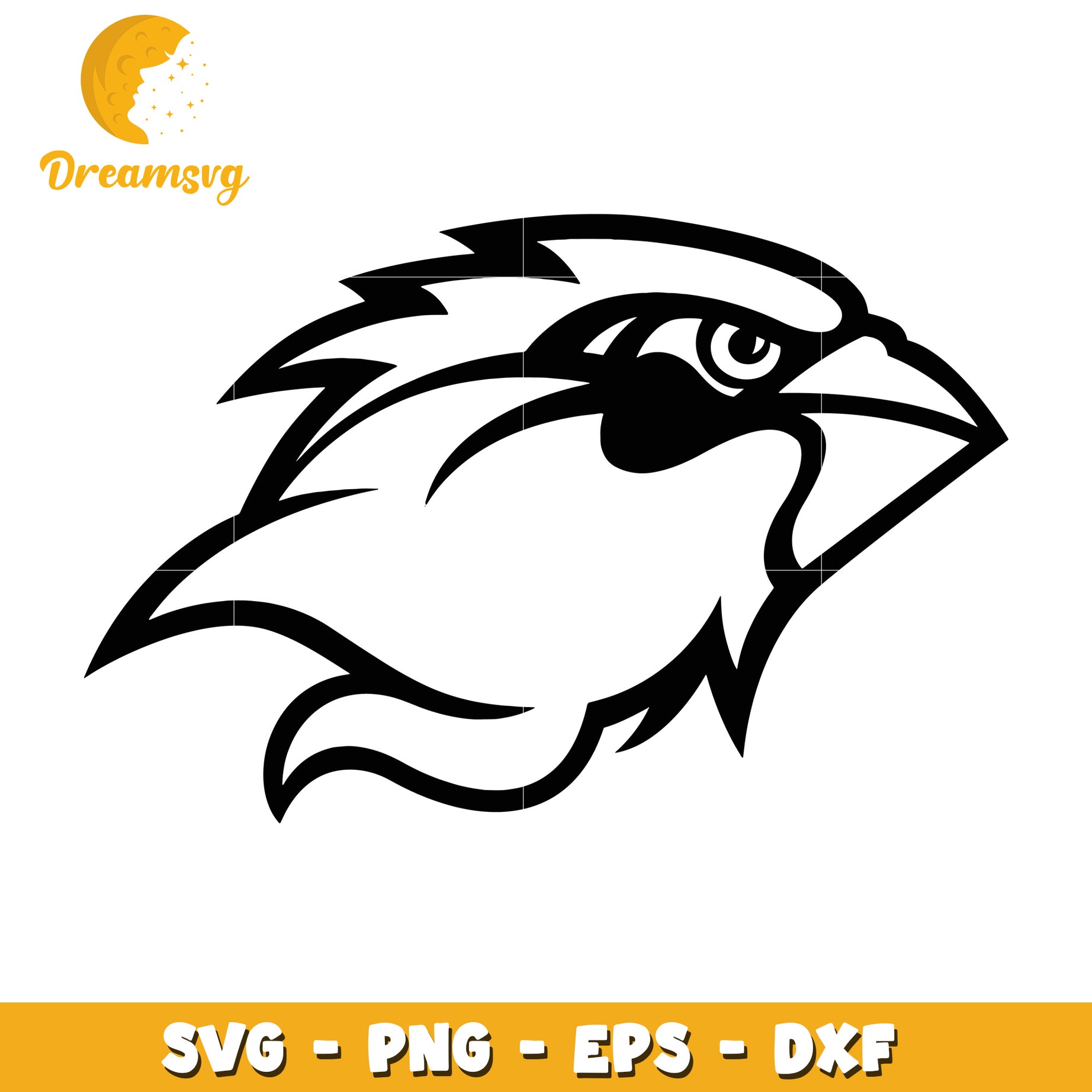 Cardinal Bird Head SVG Cut File