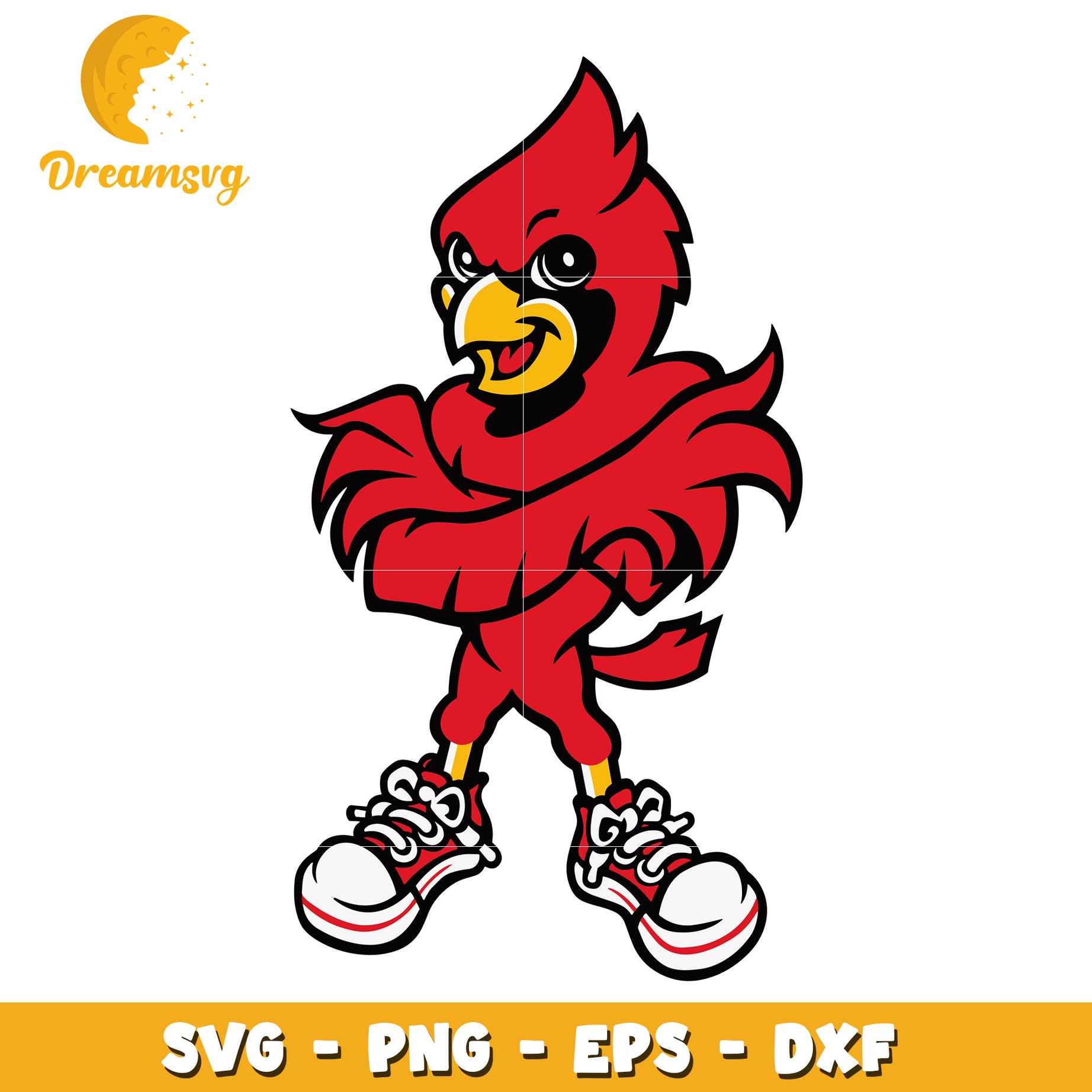 Cardinal Mascot SVG PNG EPS DXF