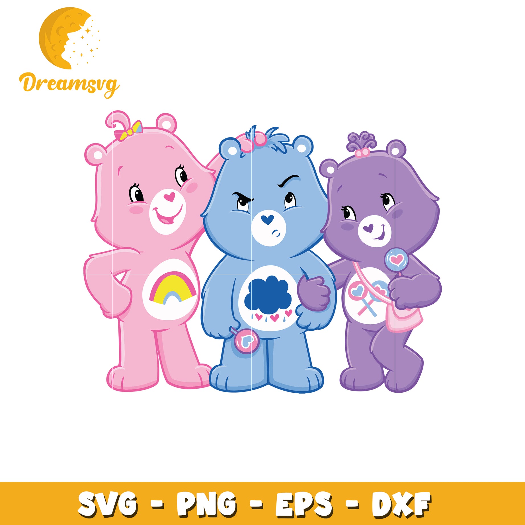 Care Bears SVG Bundle PNG, EPS, DXF