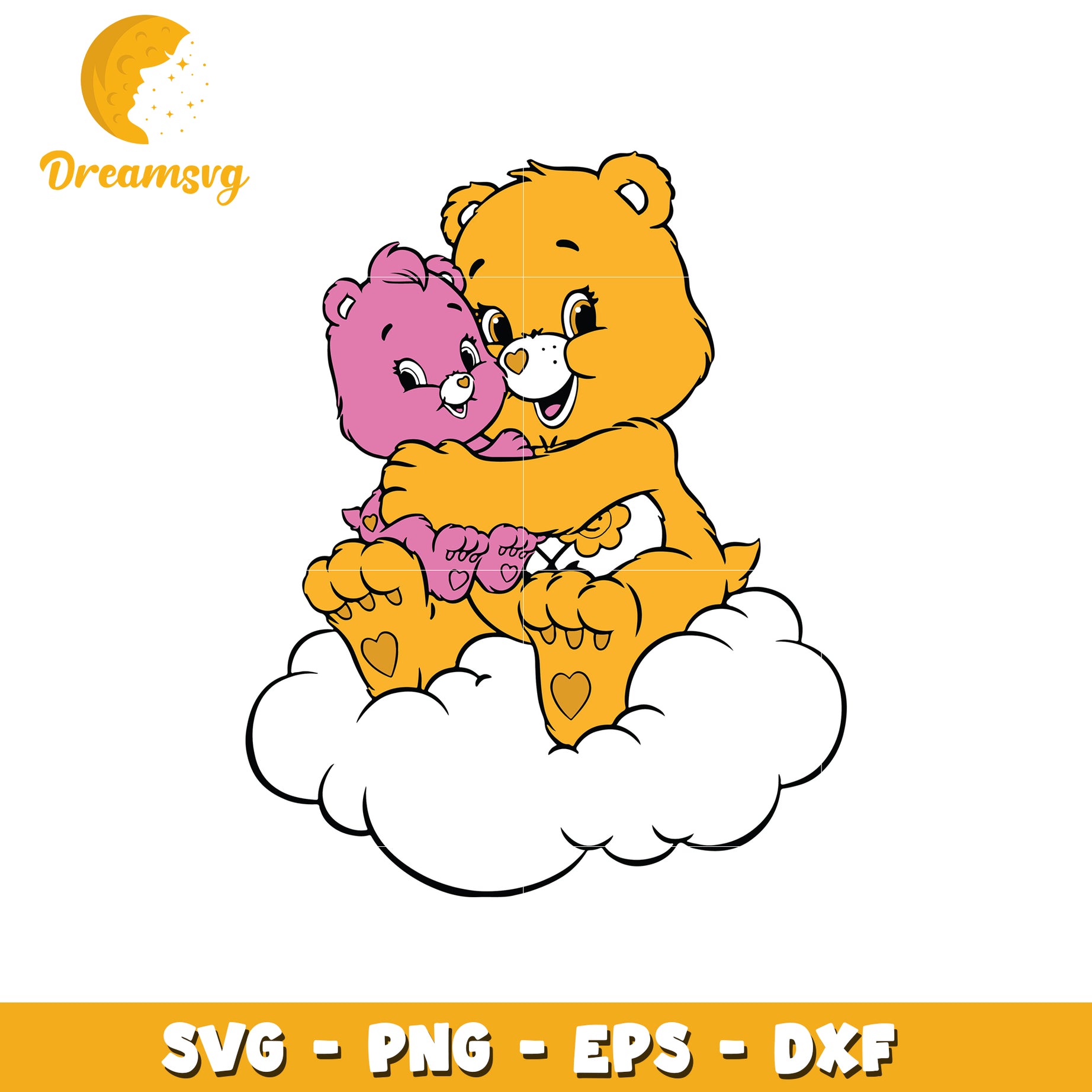 Care Bears SVG Cut File Mom & Baby Bear