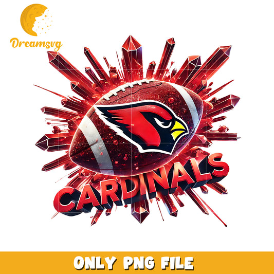 Caridinals ball design png, nfl balll png, nfl teams png
