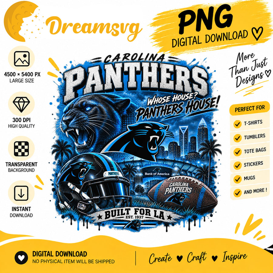 Carolina Panthers Whose House Panthers House NFL PNG
