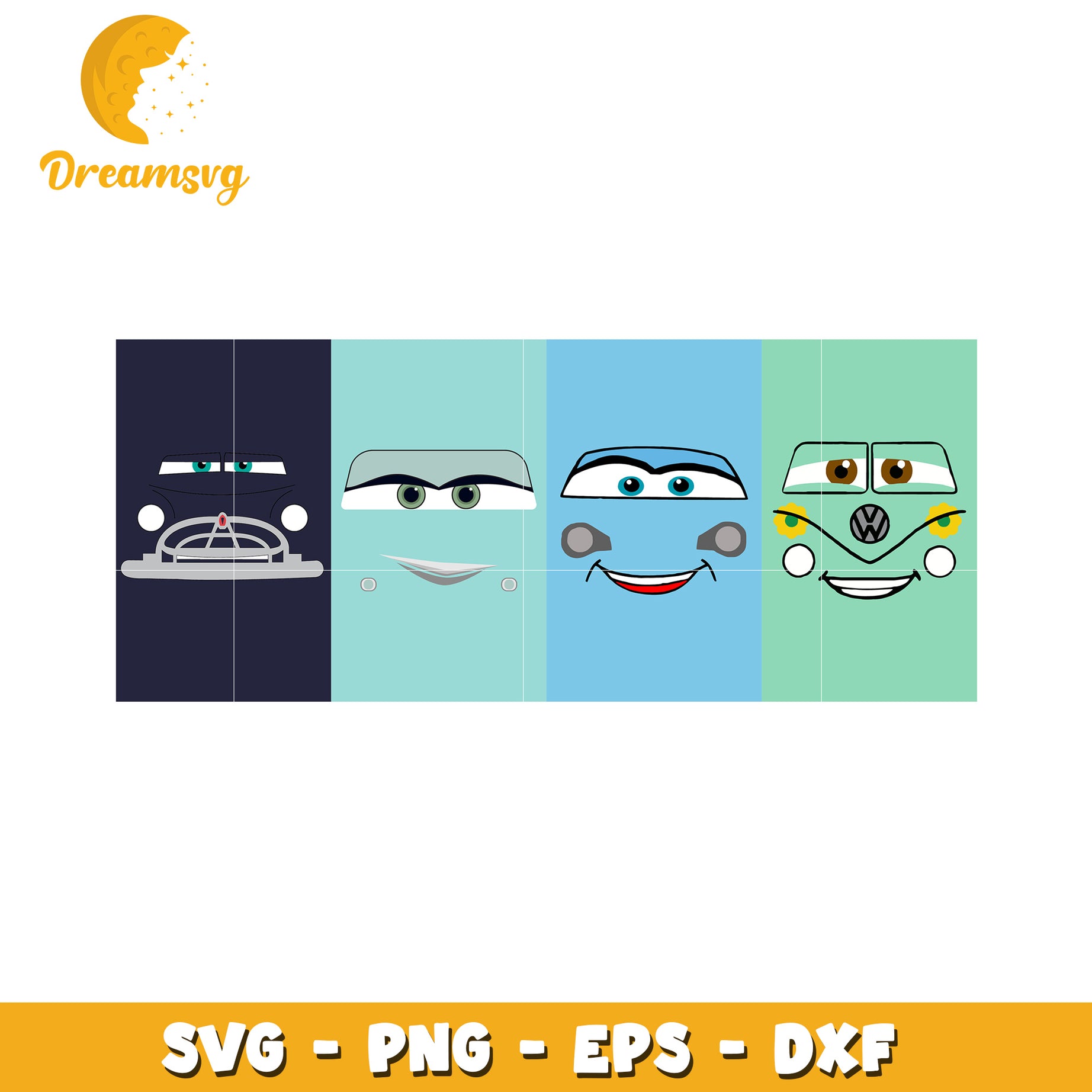 Cars 3 Characters SVG PNG EPS DXF Bundle