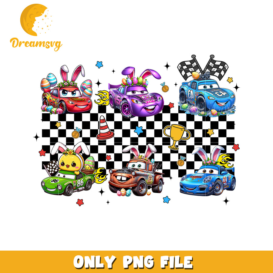 Cars Easter Bunny PNG Sublimation Design