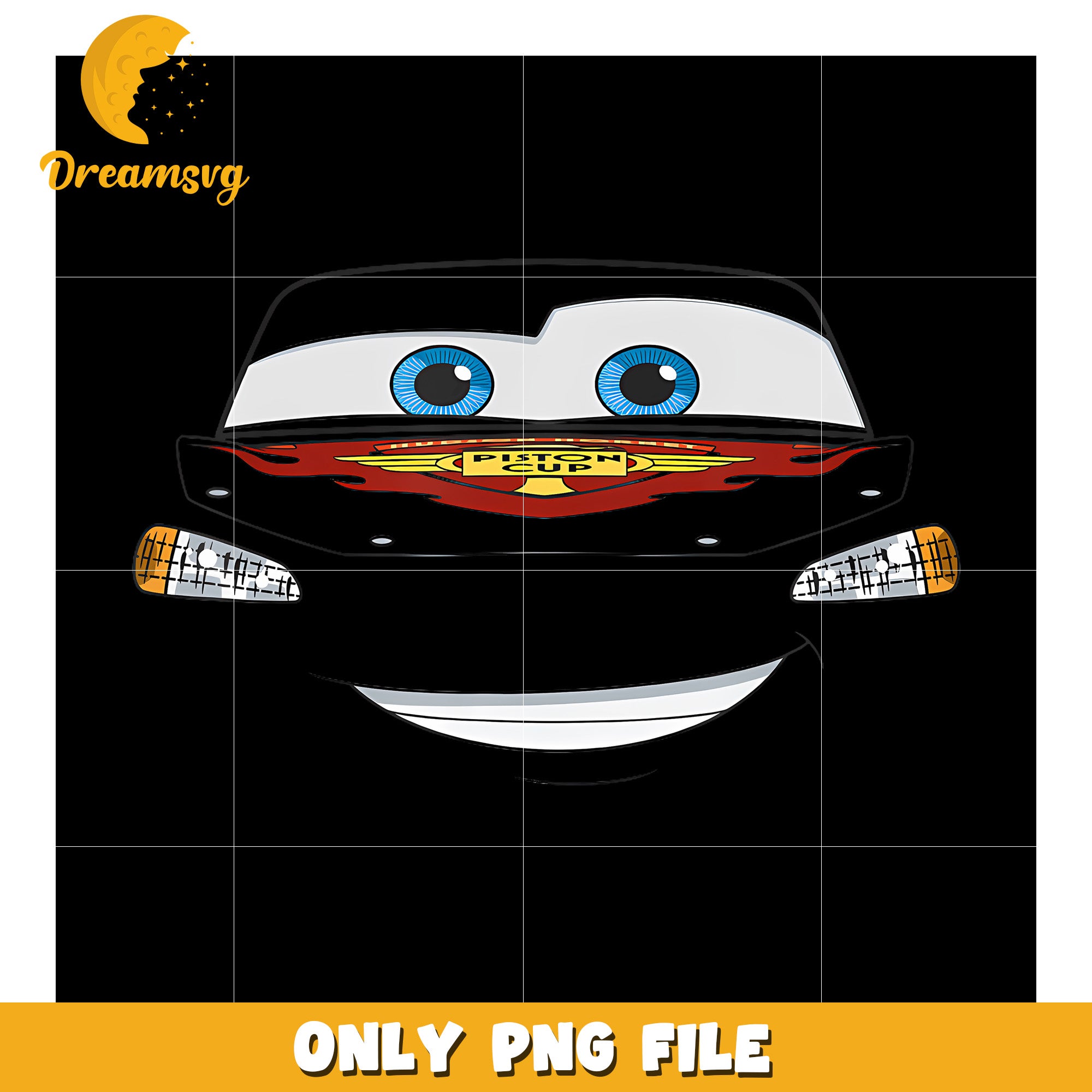 Cars Halloween Lightning Mcqueen Big Face png, gen z memes png, mcqueen png