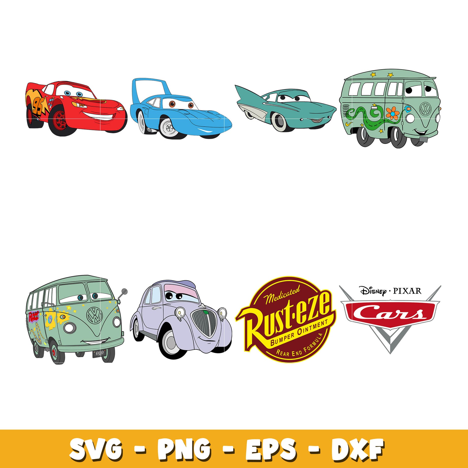 Disney pixar car svg bundle, Disney car svg, Disney svg