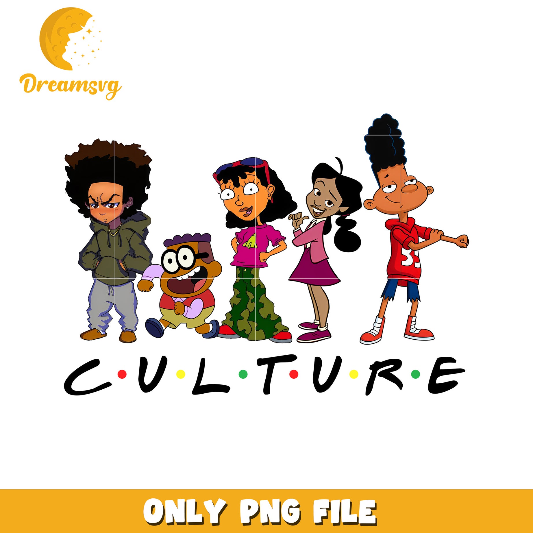 Cartoon PNG  90s Kids Culture Friends Design