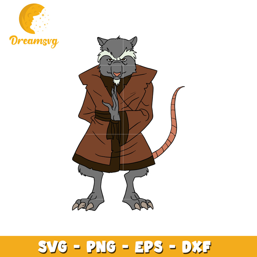Cartoon Raccoon Character SVG Clipart Design for Crafts
