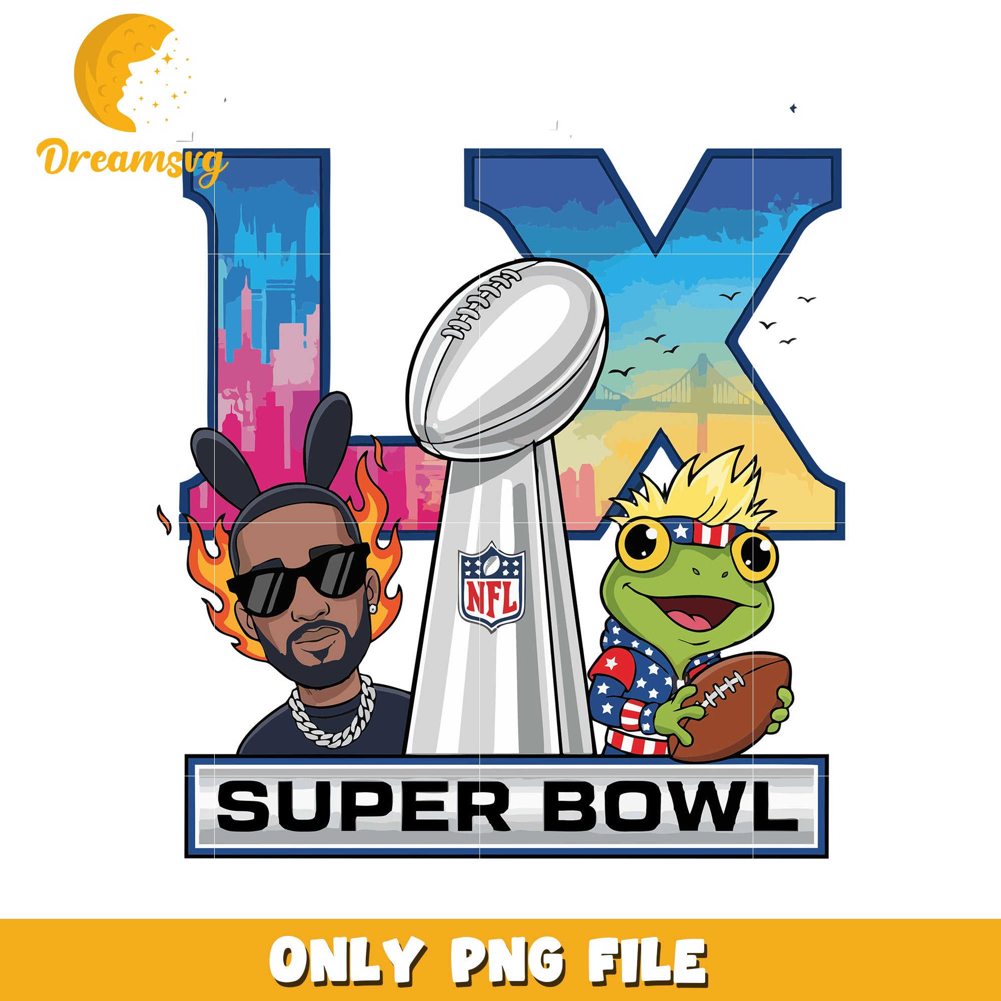 Cartoon design benito png, benito bowl png, nfl fan art png