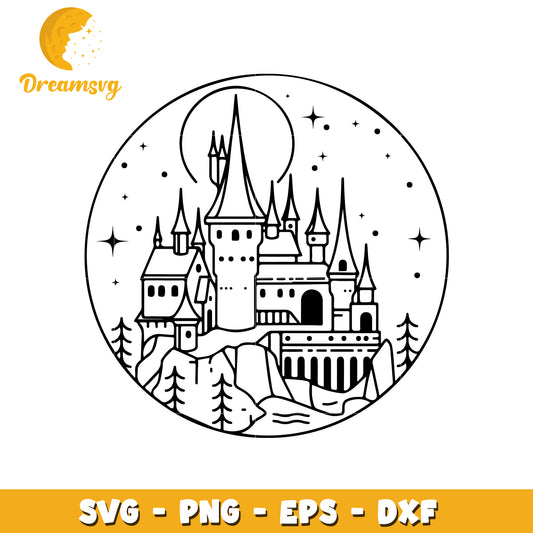 Castle SVG PNG EPS DXF Cut File