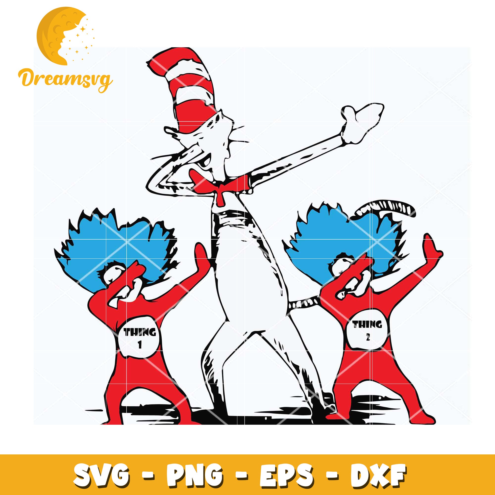 Cat Dabbing Thing 1 2 SVG