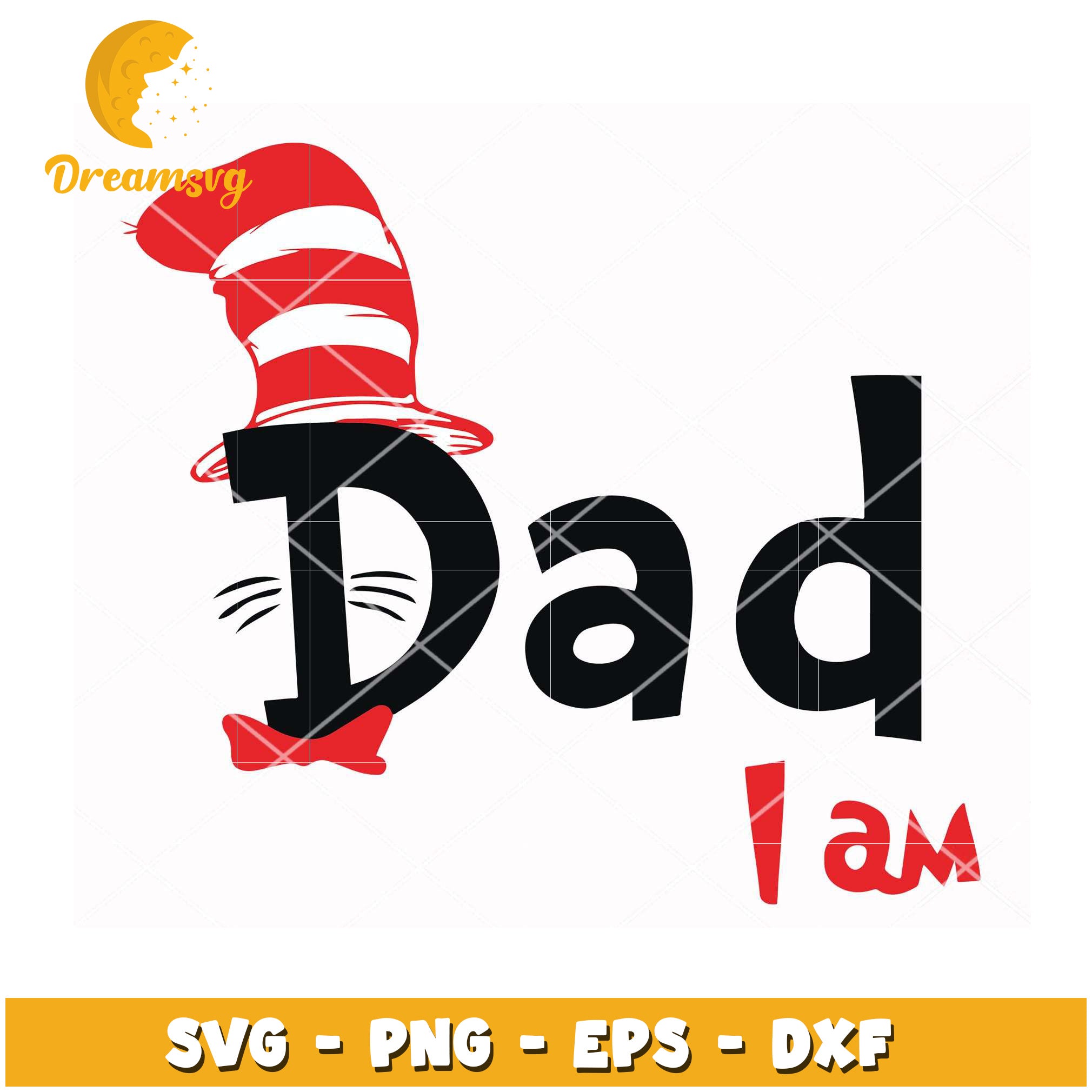Cat Dad SVG Instant Download