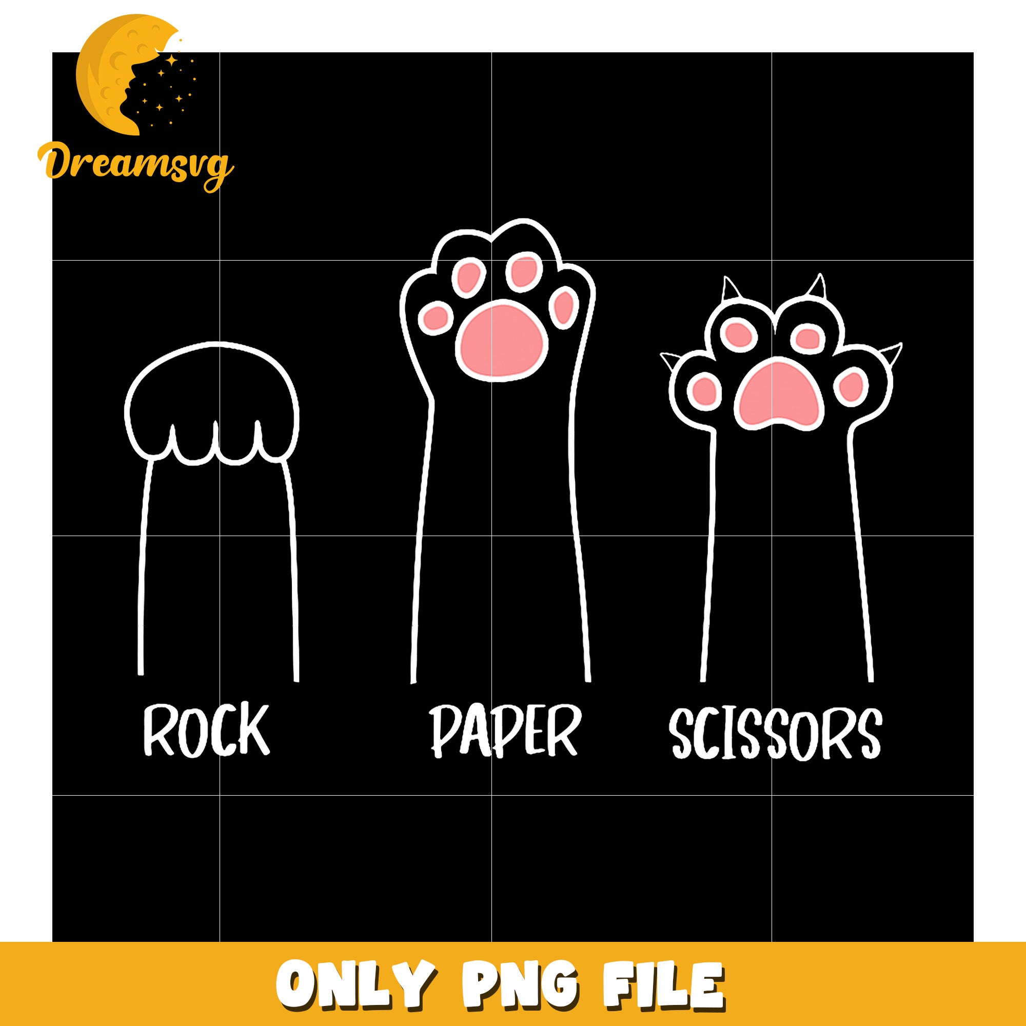 Cat Paw Rock Paper Scissors PNG