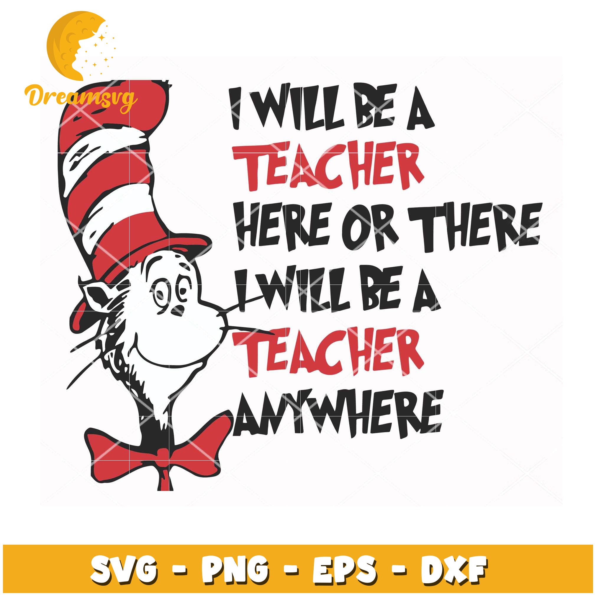 Cat Teacher SVG Instant Download