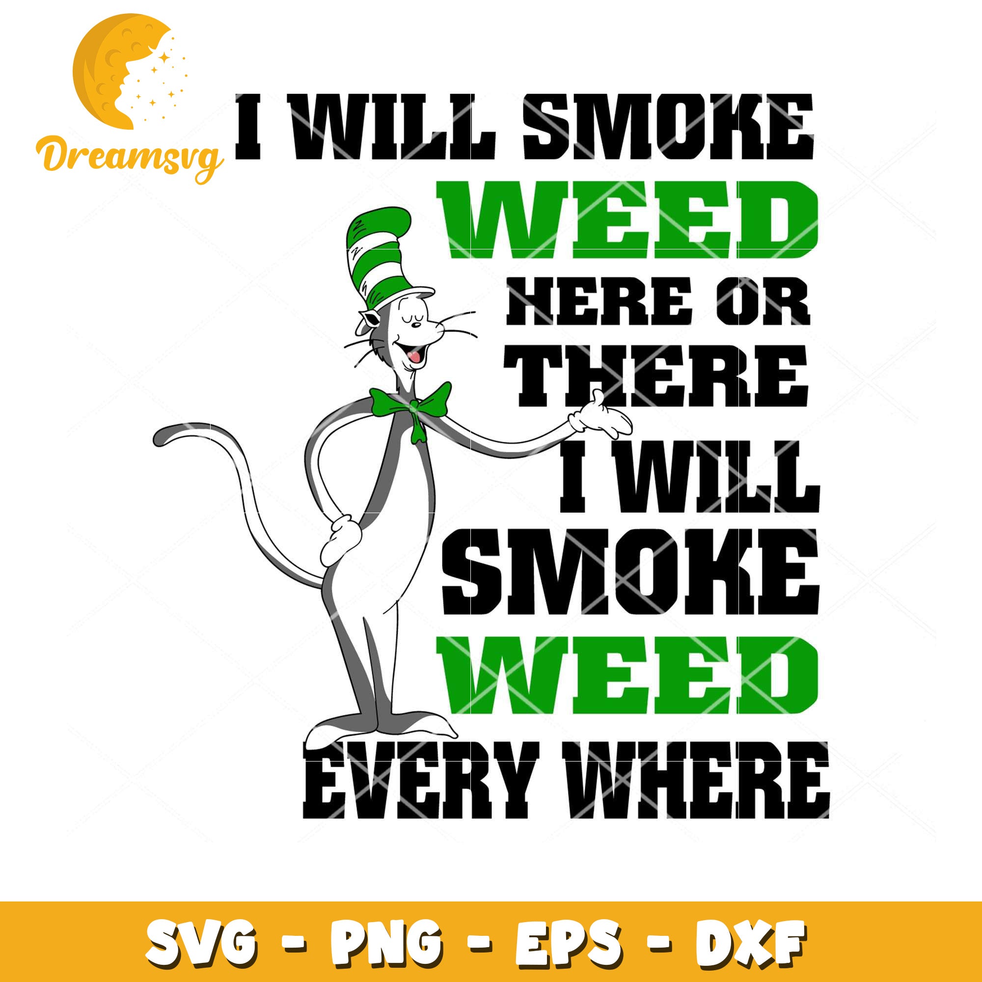 Cat Weed SVG Instant Download