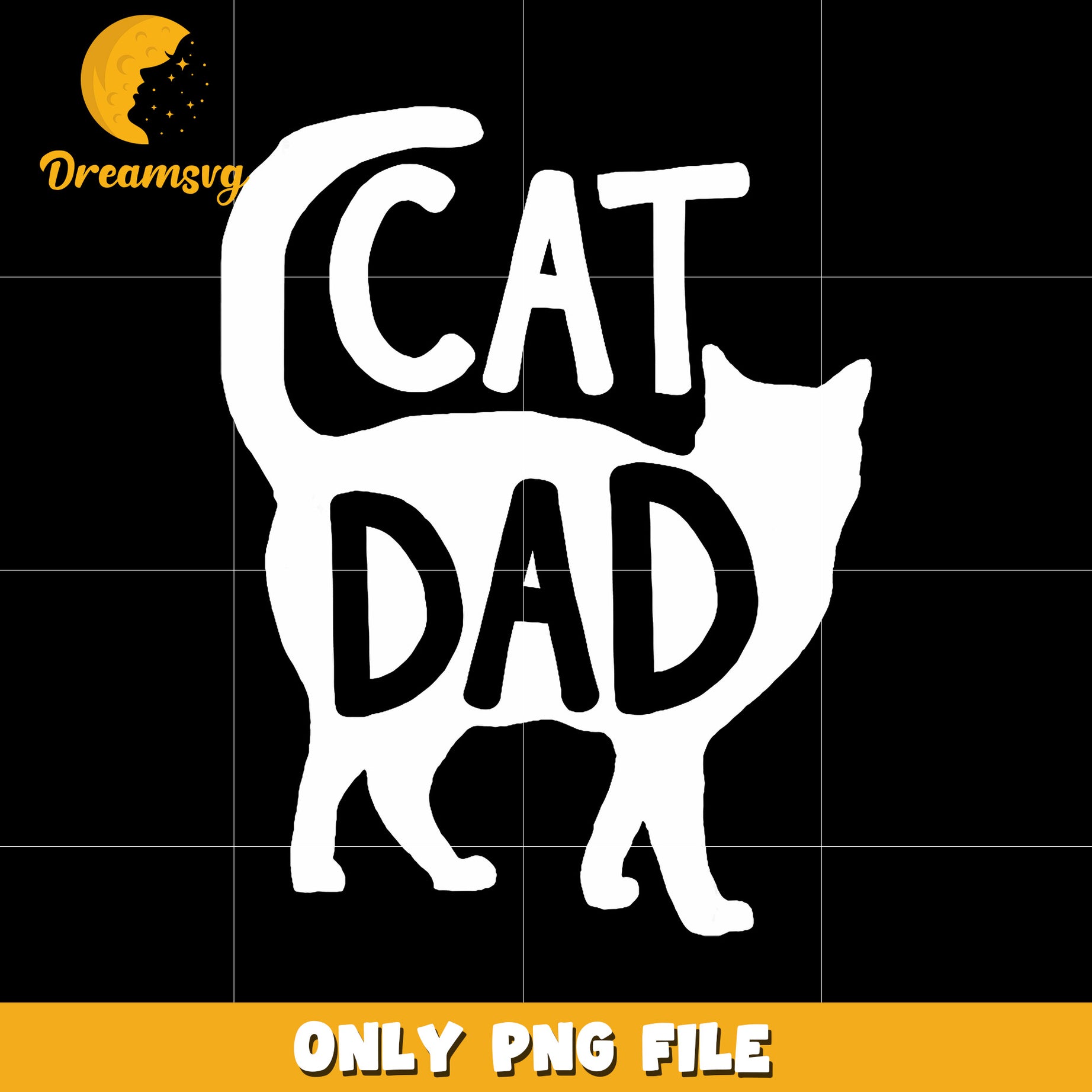 Cat dad png, cat lover png, funny dad png