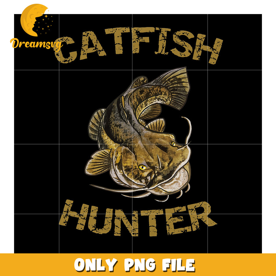 Catfish Hunter PNG Graphic Design