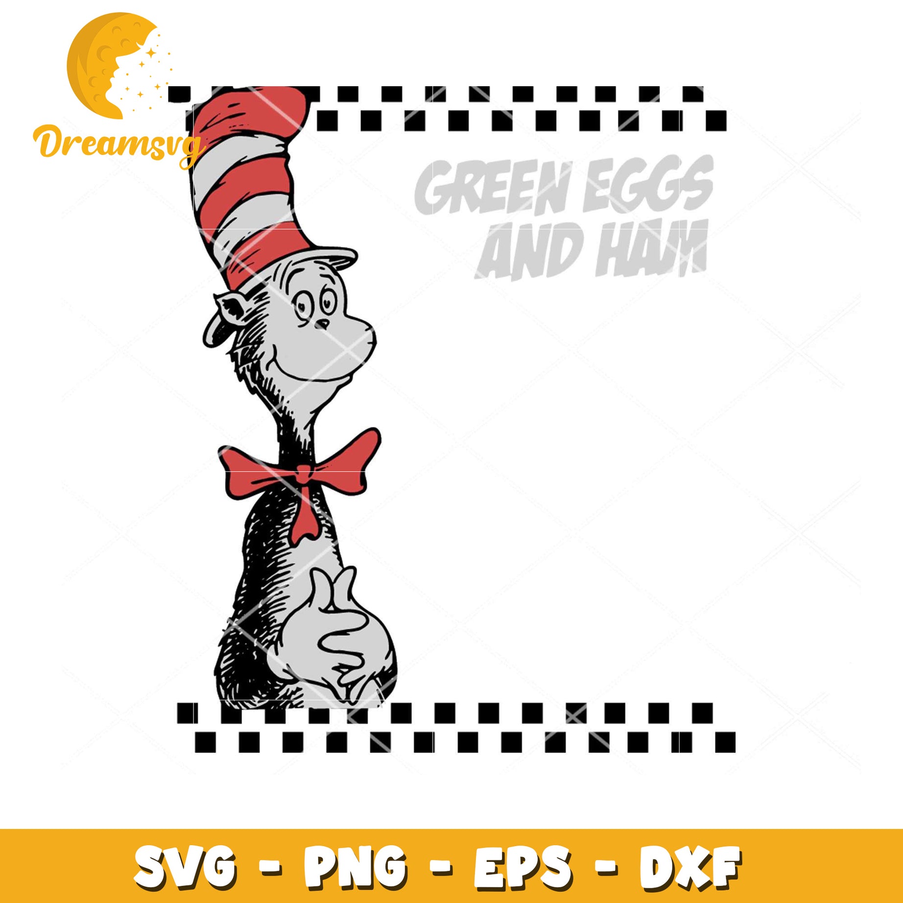 Cat in Hat SVG Green Eggs Ham