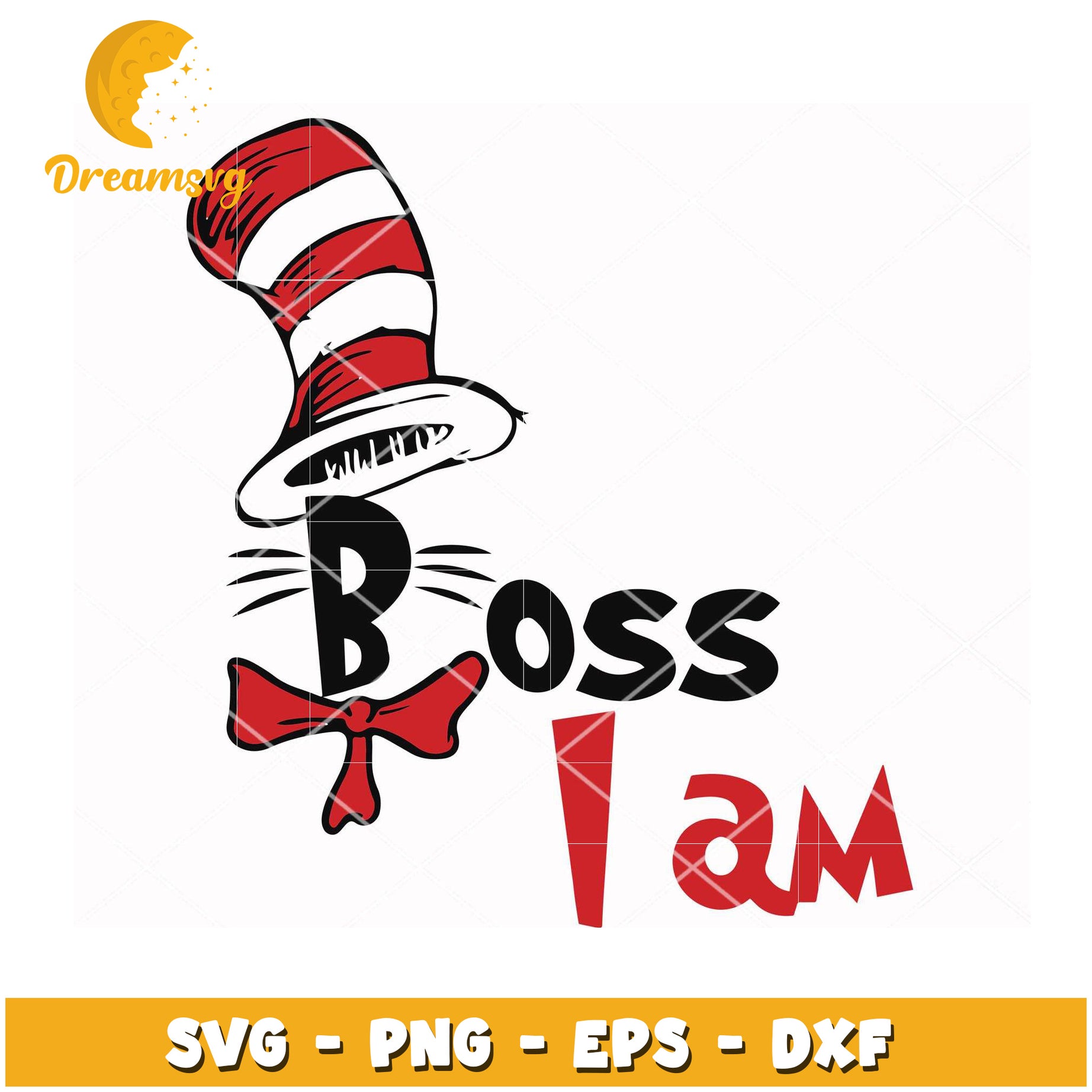Cat in the Hat Boss SVG Cut File