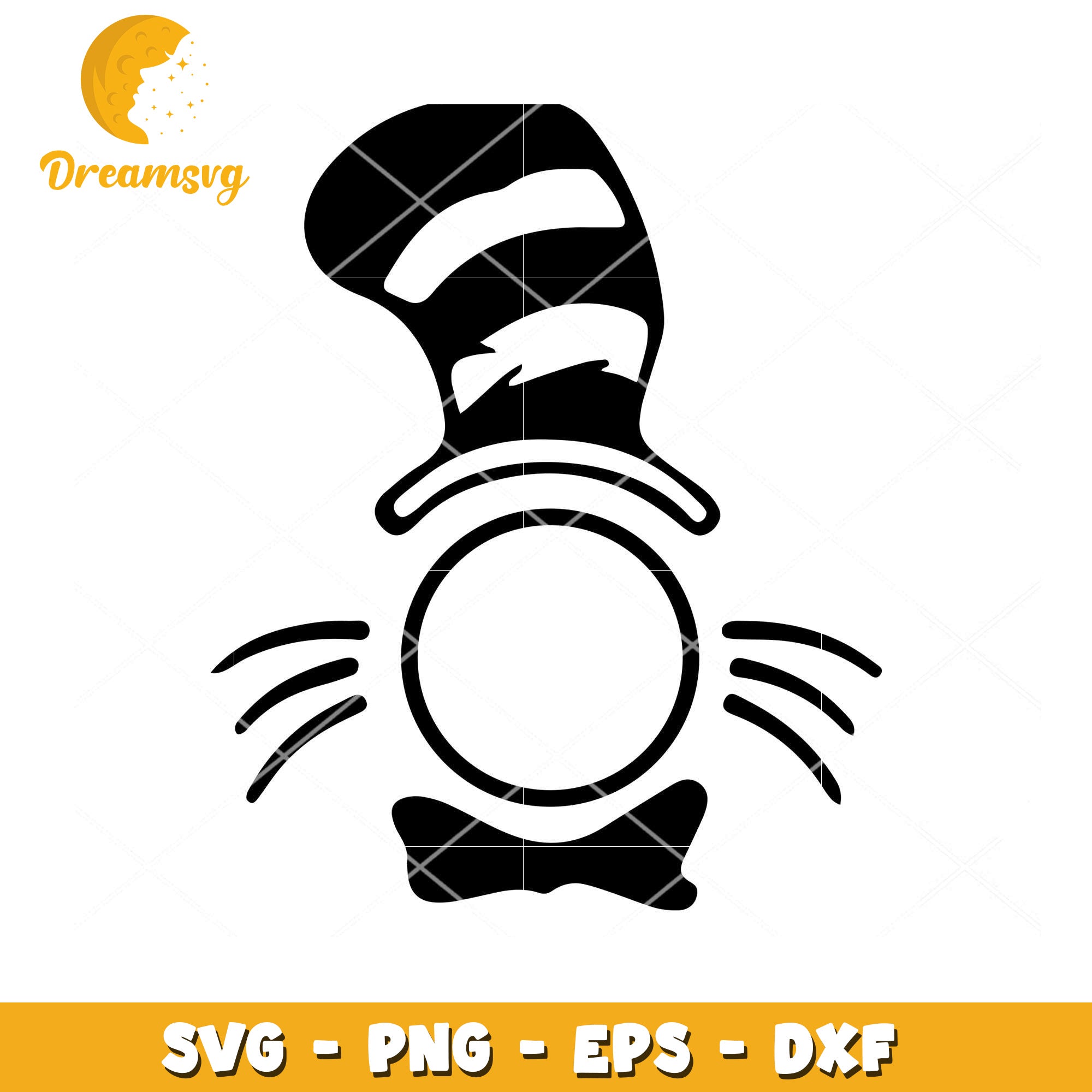 Cat in the Hat SVG Cut File for Creative Projects Download