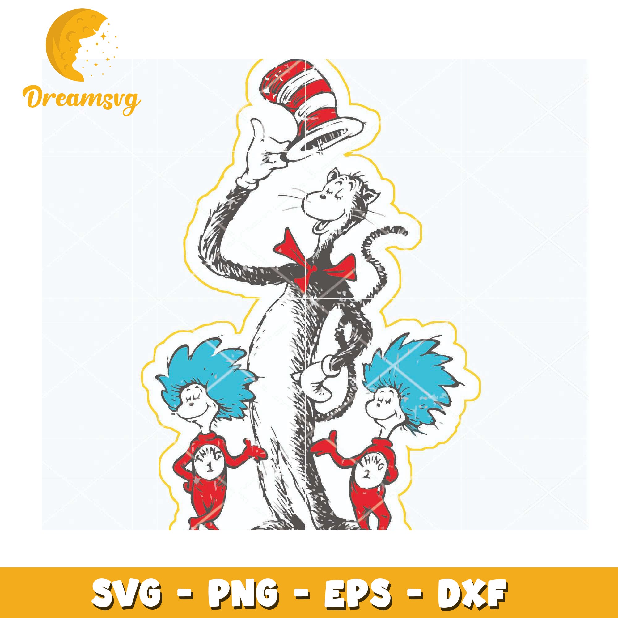 Cat in the Hat SVG Cut Files