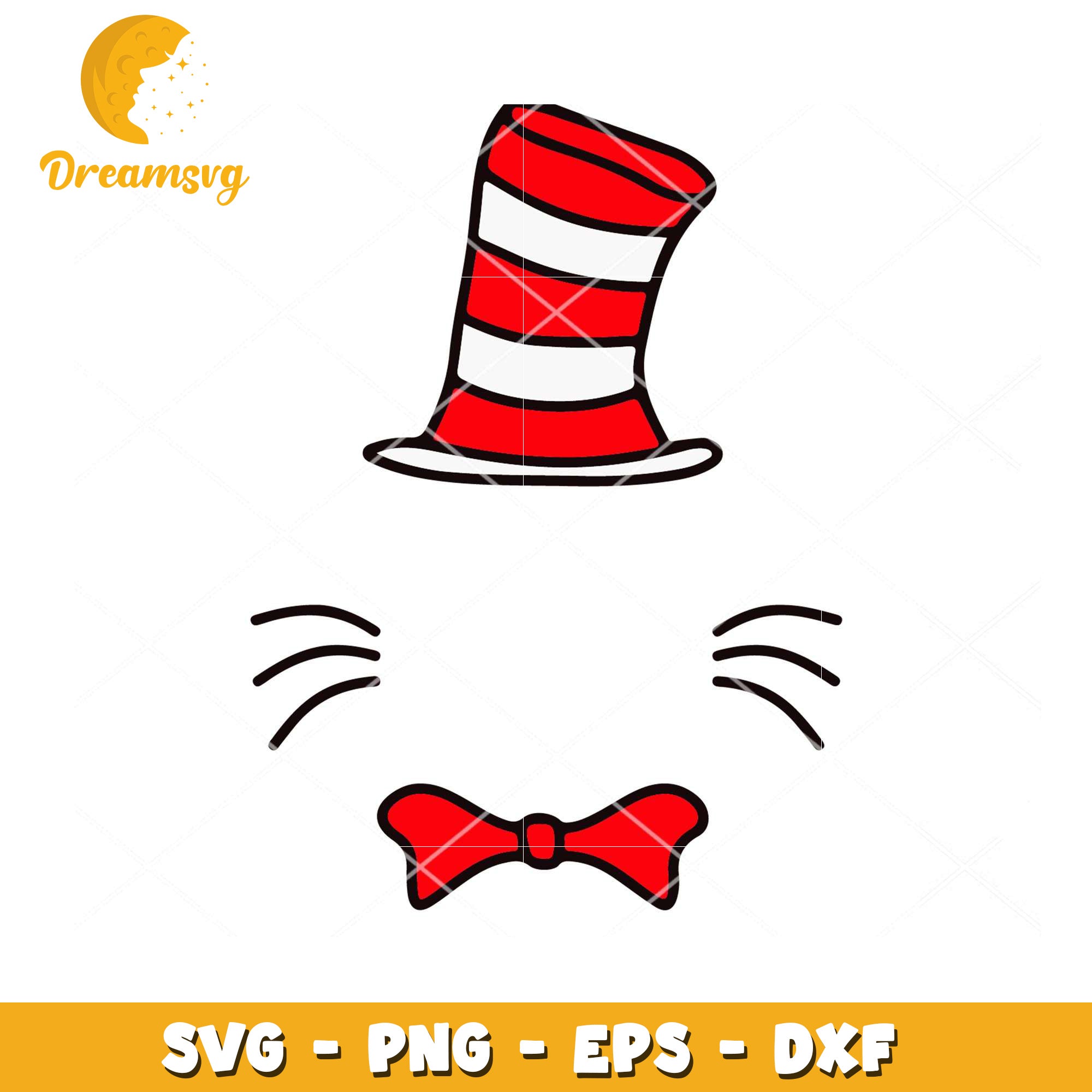 Cat in the Hat SVG Design Instant Download for Crafting Fun