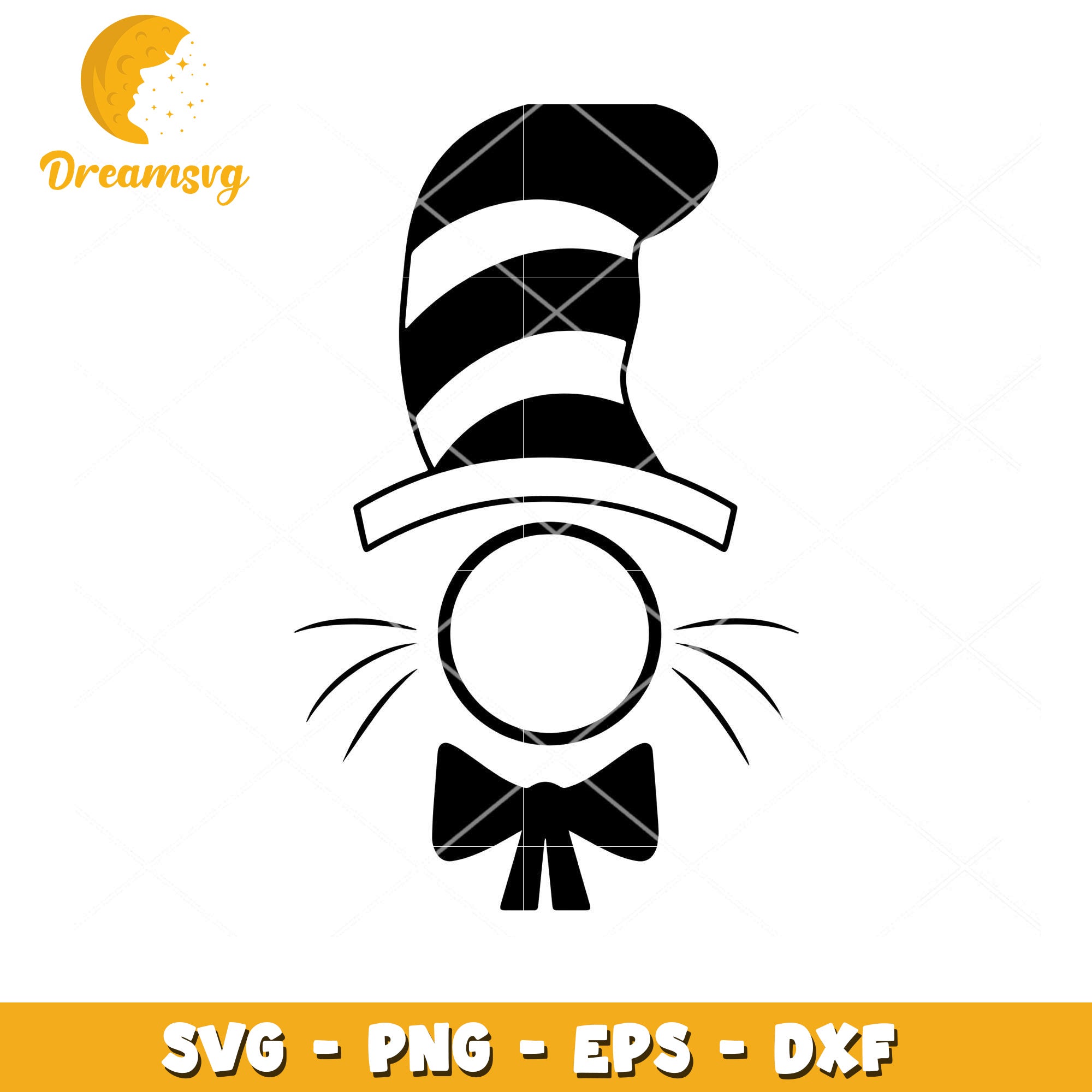 Cat in the Hat SVG Design for Crafting and DIY Projects