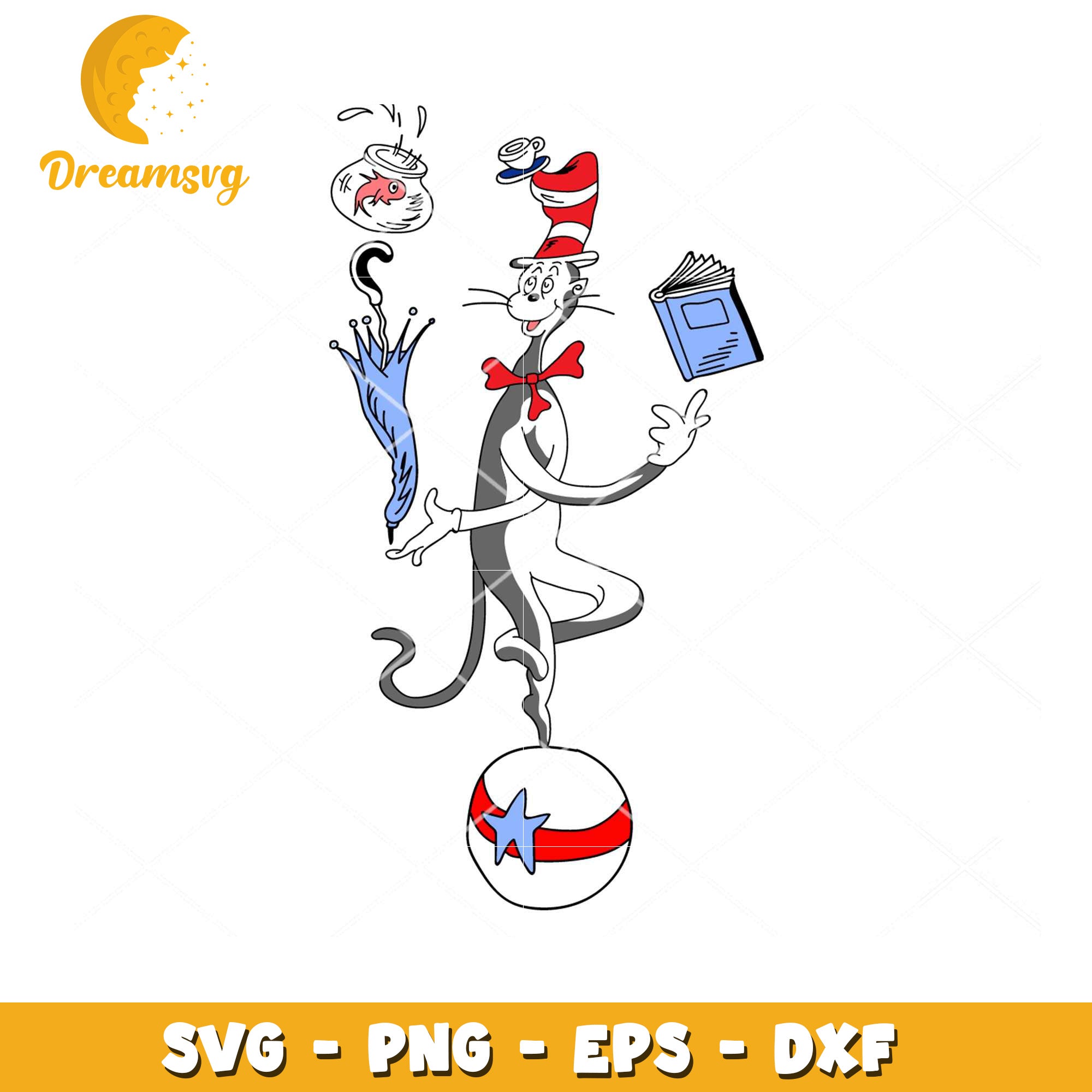 Cat in the Hat SVG Design for Fun and Creative Projects