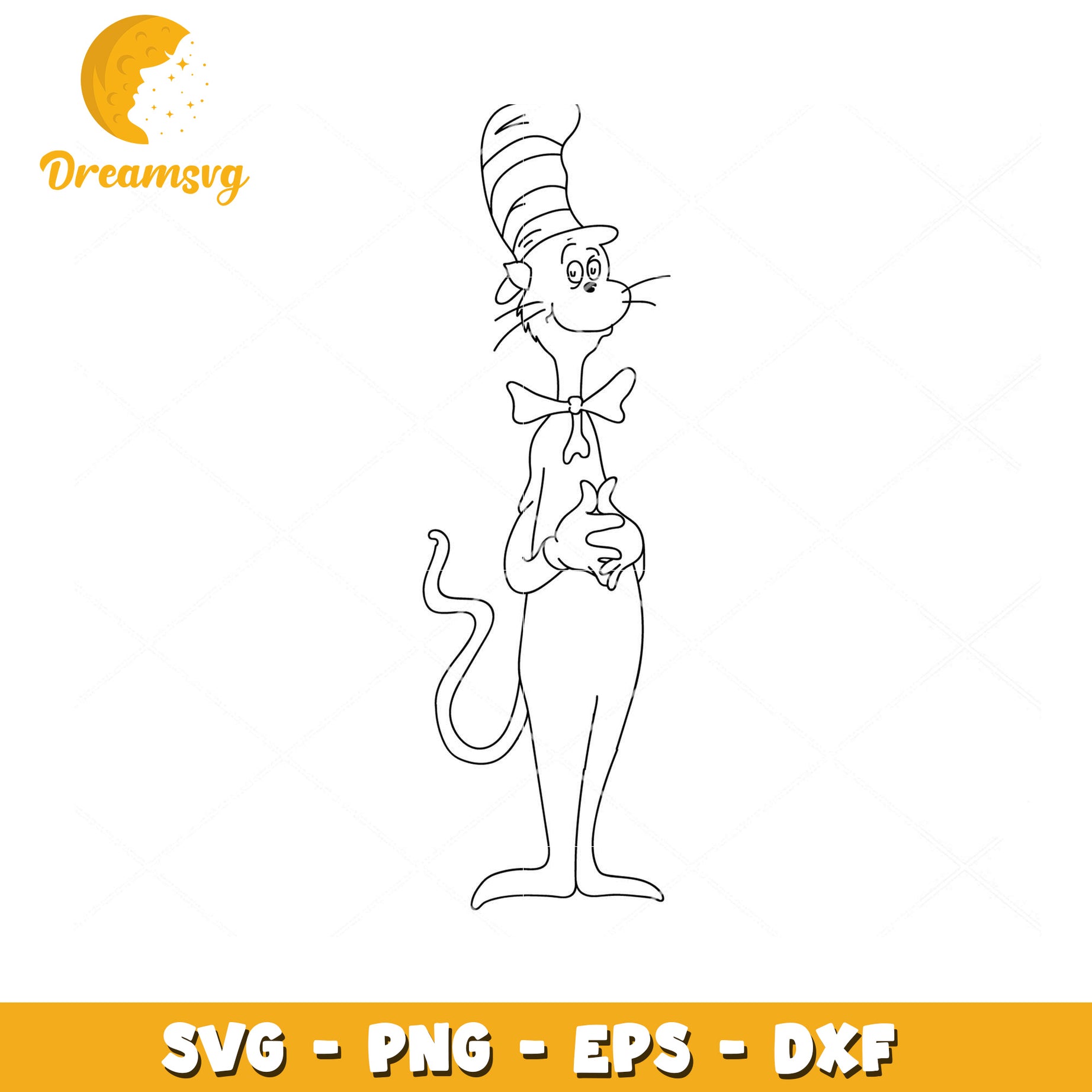Cat in the Hat SVG Download for Crafting and Design Projects