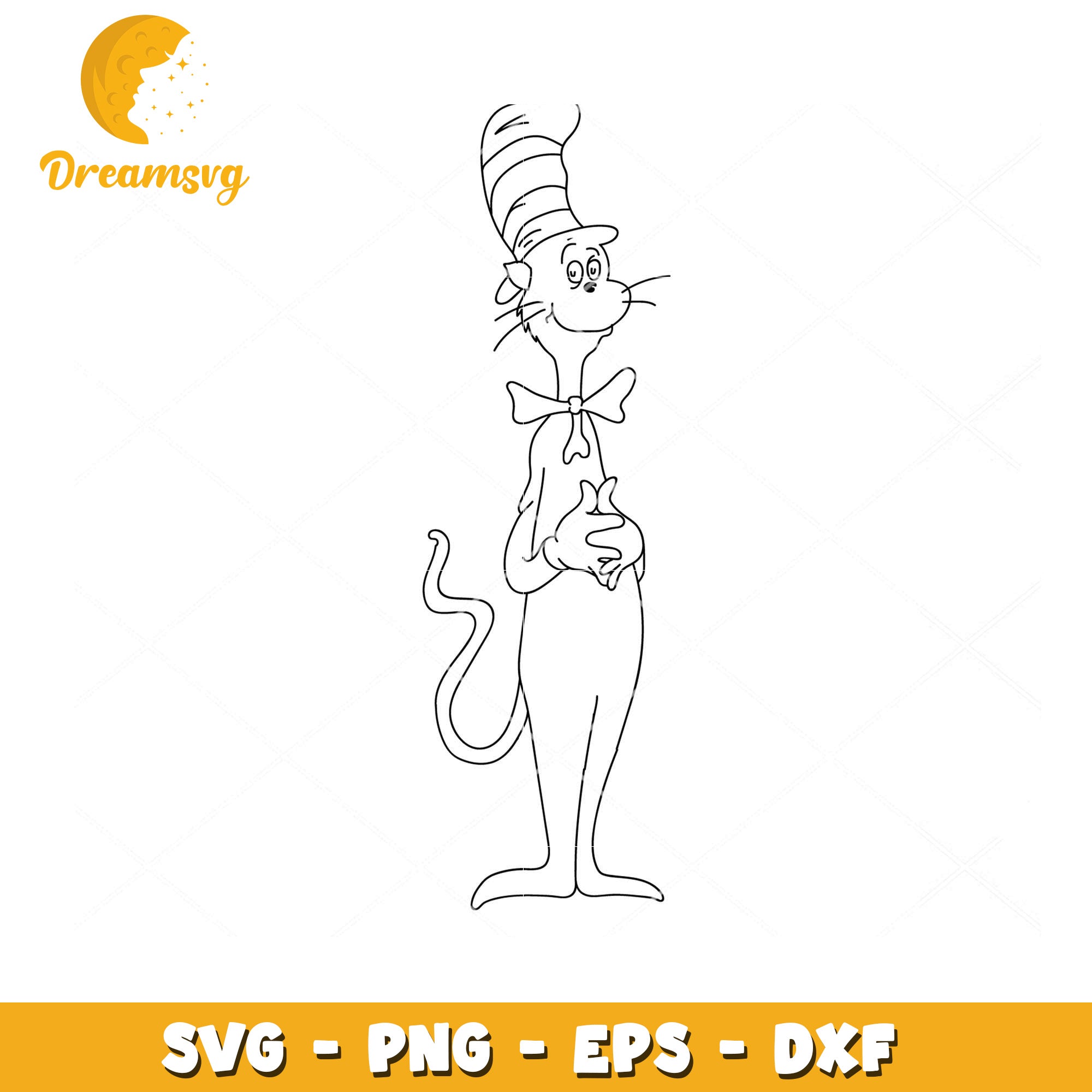 Cat in the Hat SVG Download for Crafting and Design Projects