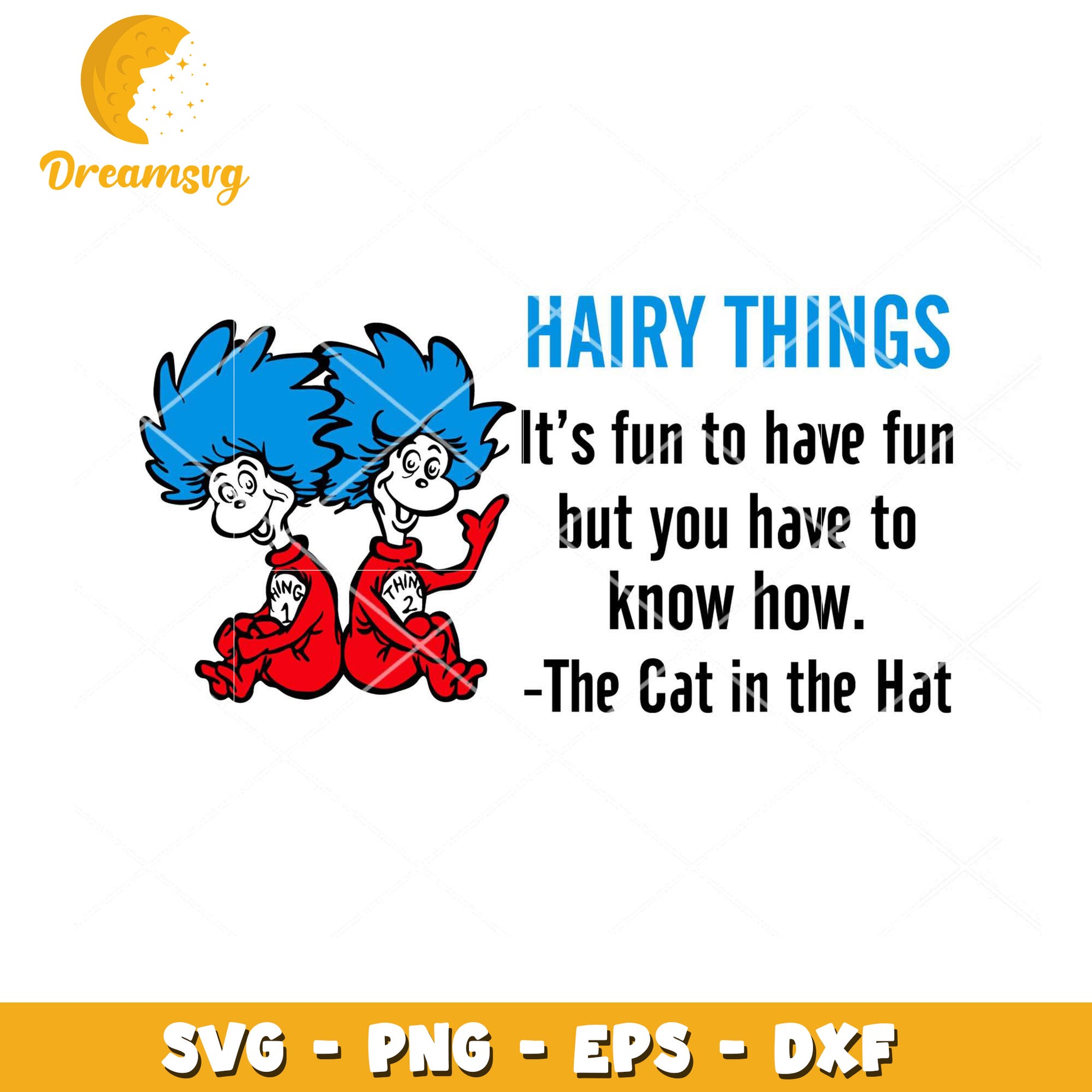 Cat in the Hat SVG Hairy Things