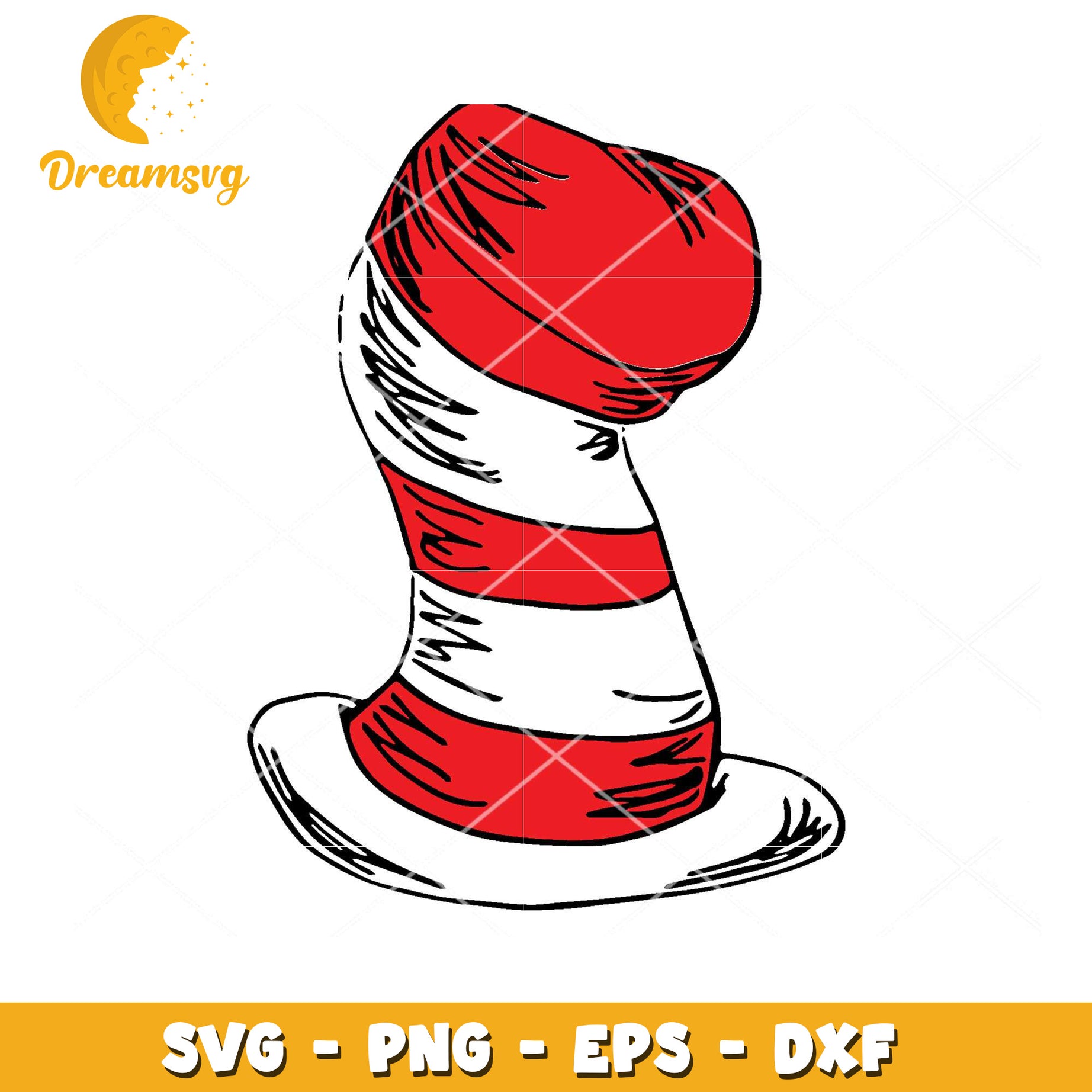Cat in the Hat SVG Hat
