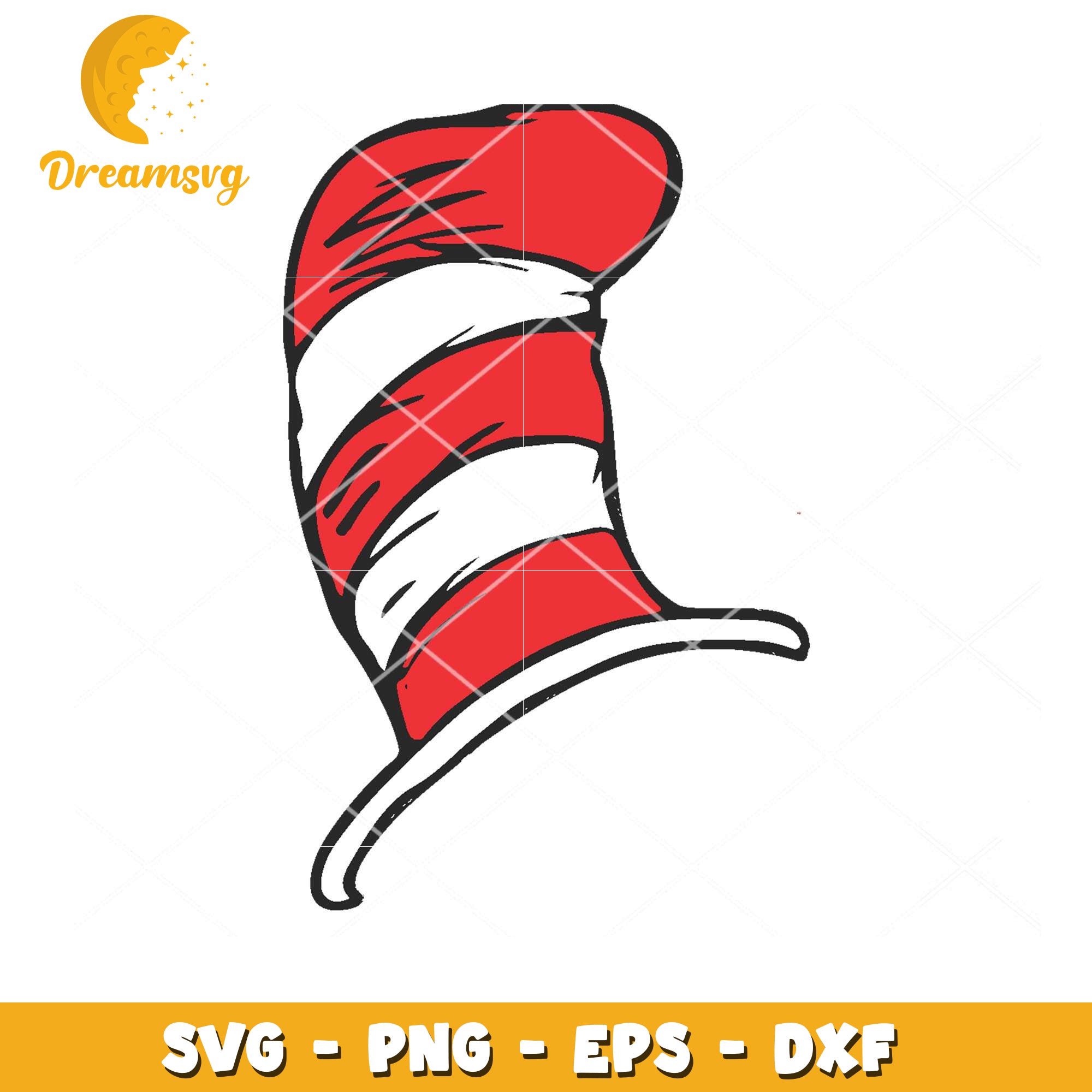 Cat in the Hat SVG Hat Cut File