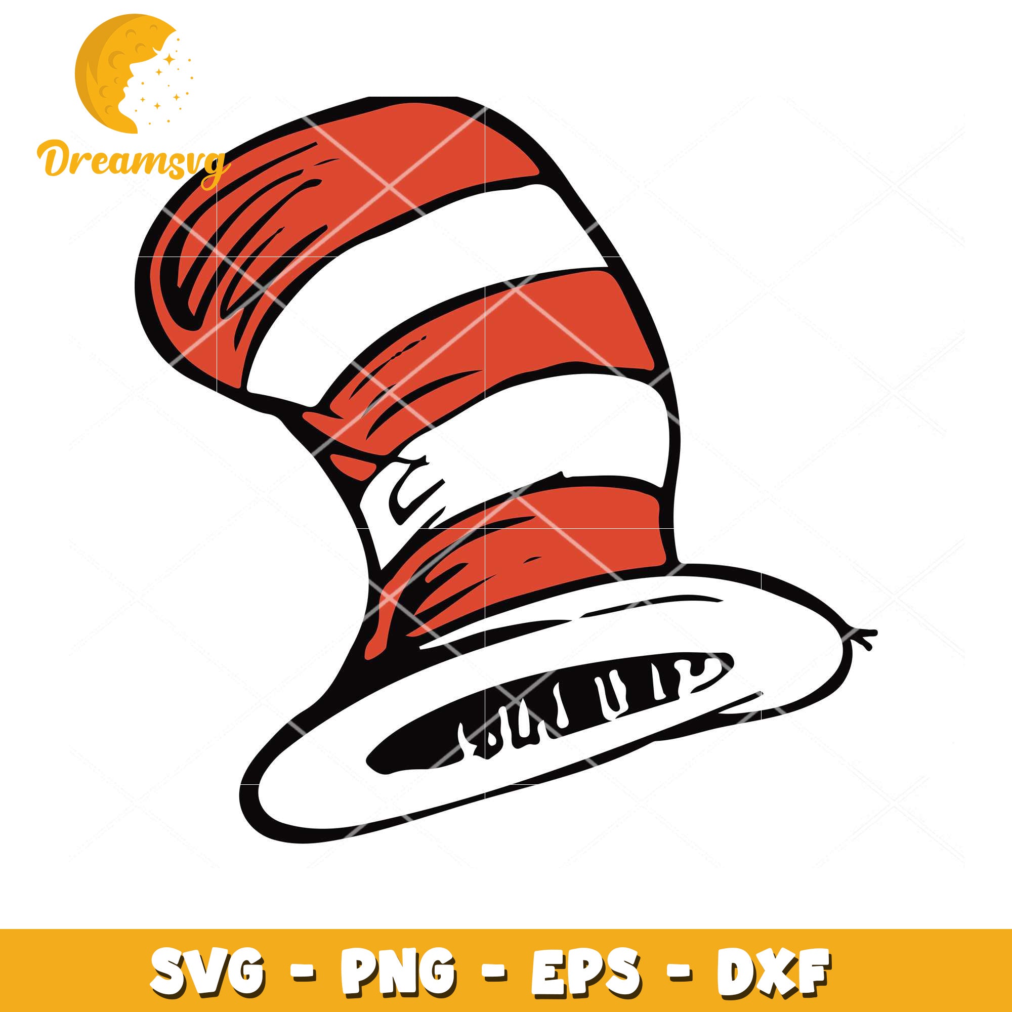 Cat in the Hat SVG Hat Design
