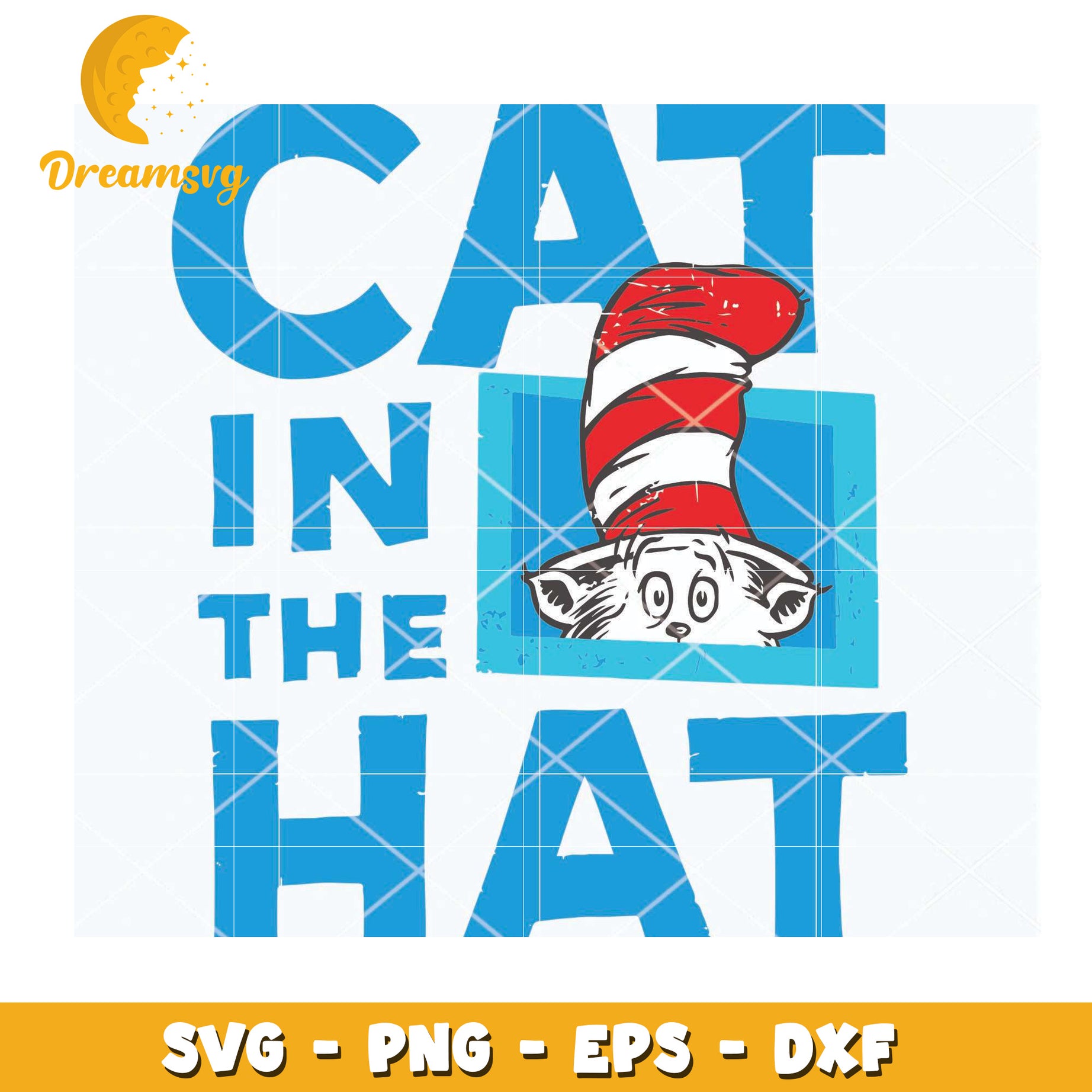 Cat in the Hat SVG Instant Download for Crafting Projects